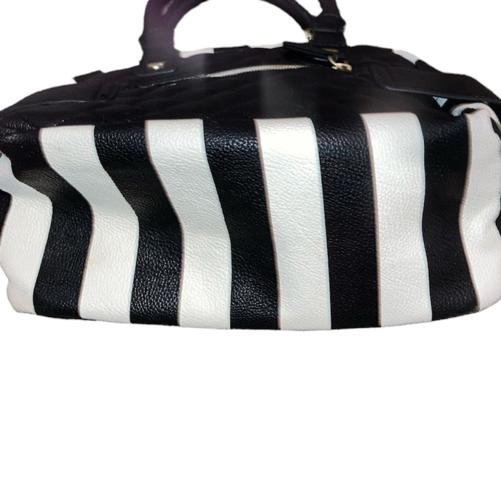 Betsey Johnson quilted striped sequin bow bag