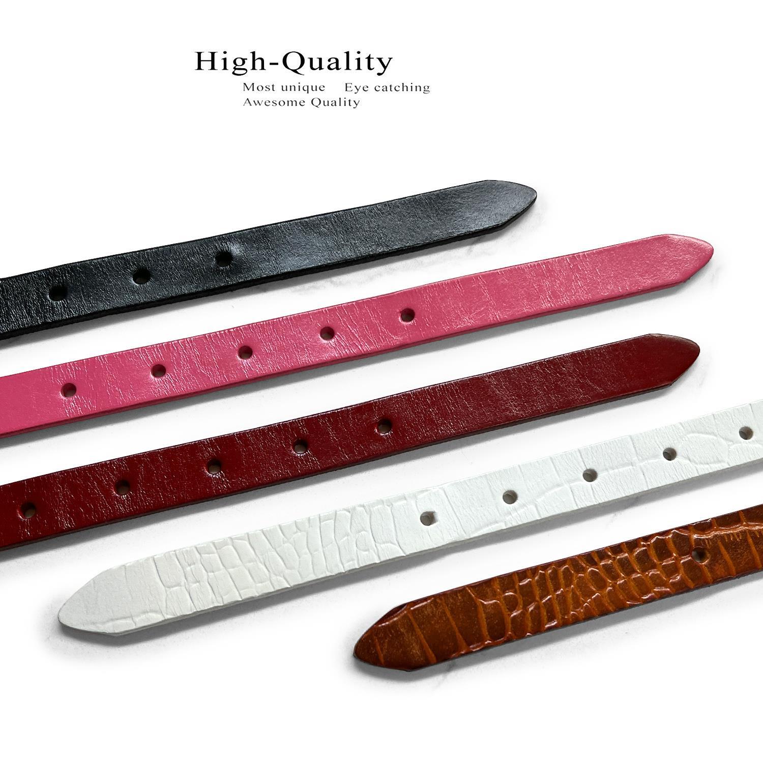 Women’s Dress Belts 100% One Piece Full Grain Genuine Leather Belt 3/4″ wide