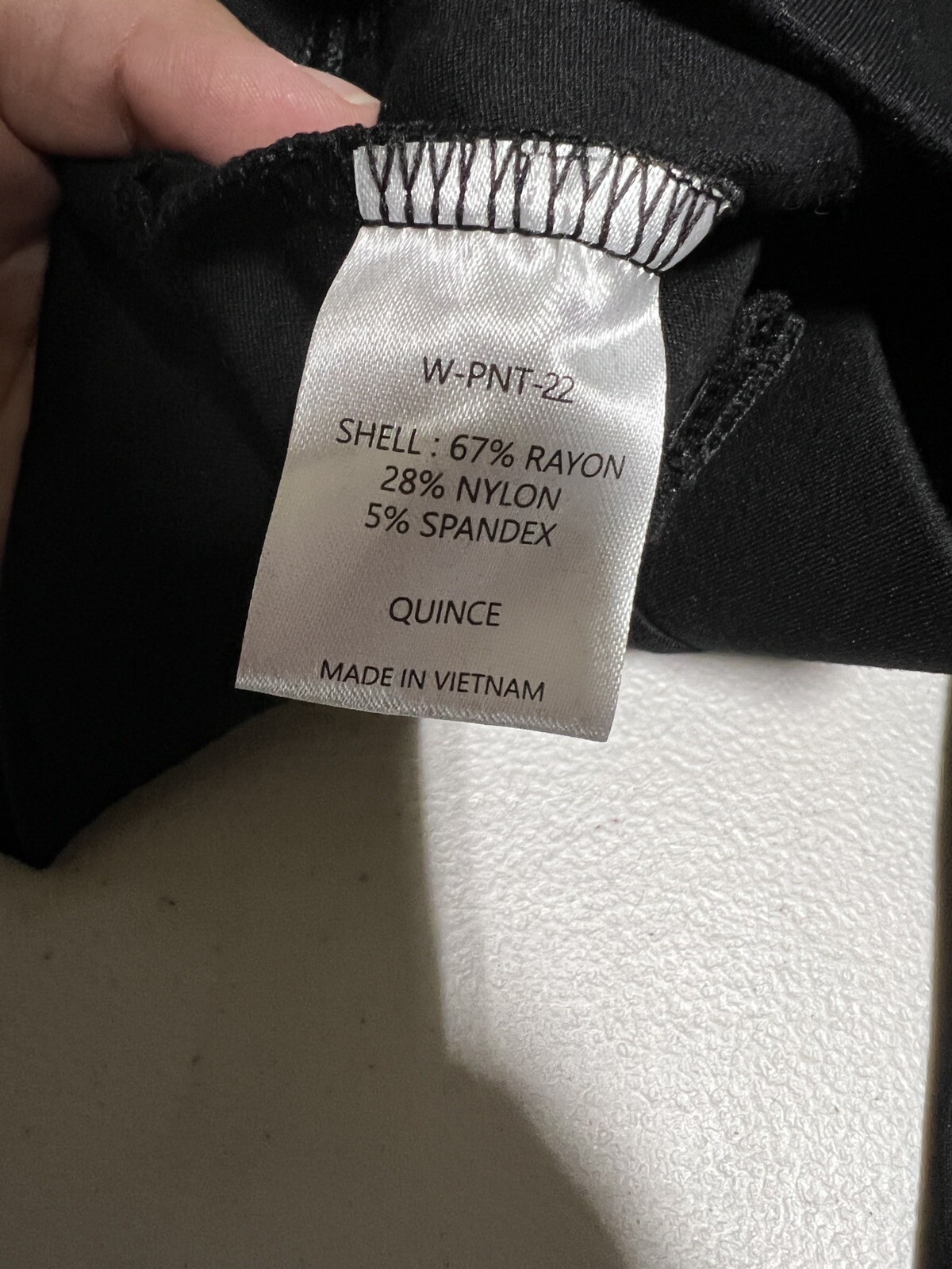 Quince Women’s Black Ultra-Stretch Ponte Pants Straight Leg XS Petite 28″ NWT