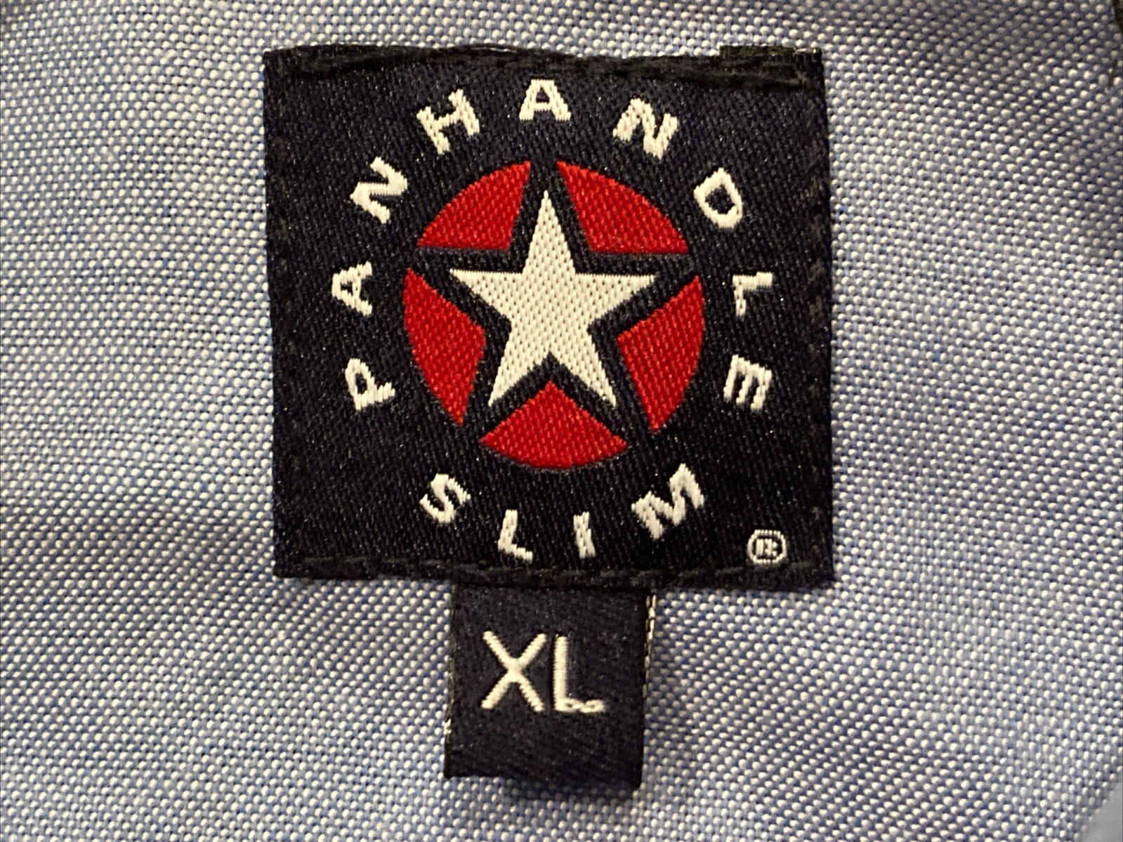 Vintage Panhandle Slim Button Up Western Shirt Mens XL Stars & Stripes USA Flag