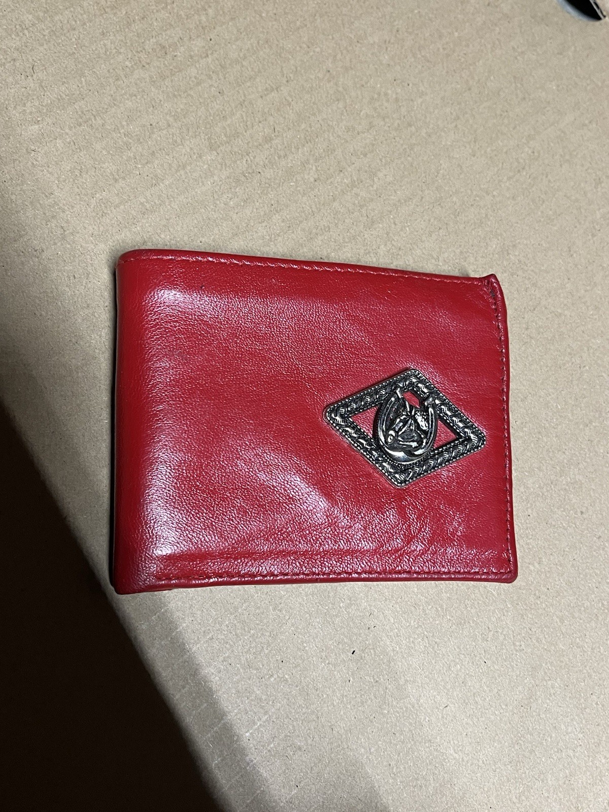 Red Non Brand Wallet Genuine Leather Men’s Wallet