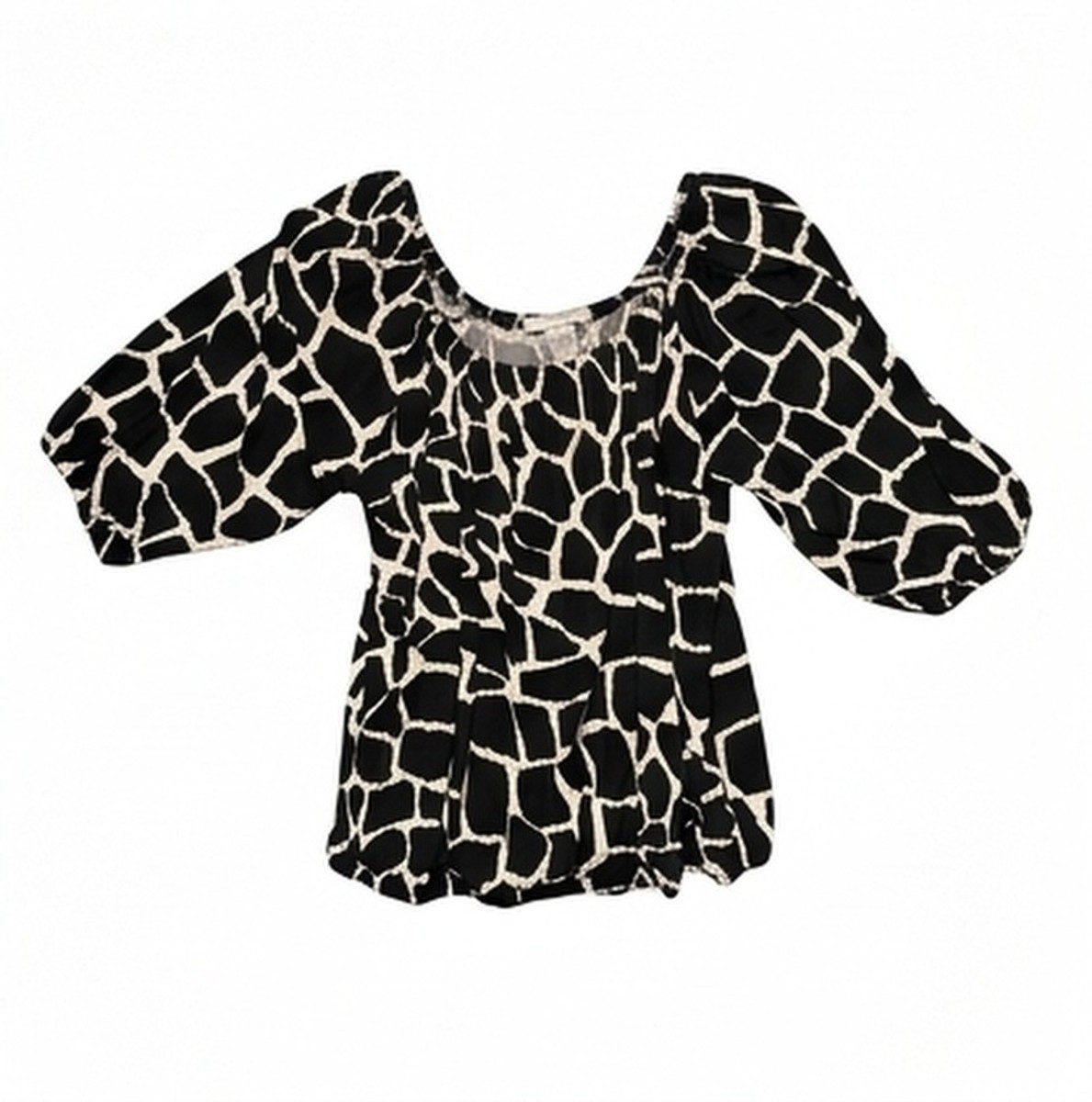 Grace Giraffe Print Square Neck Top