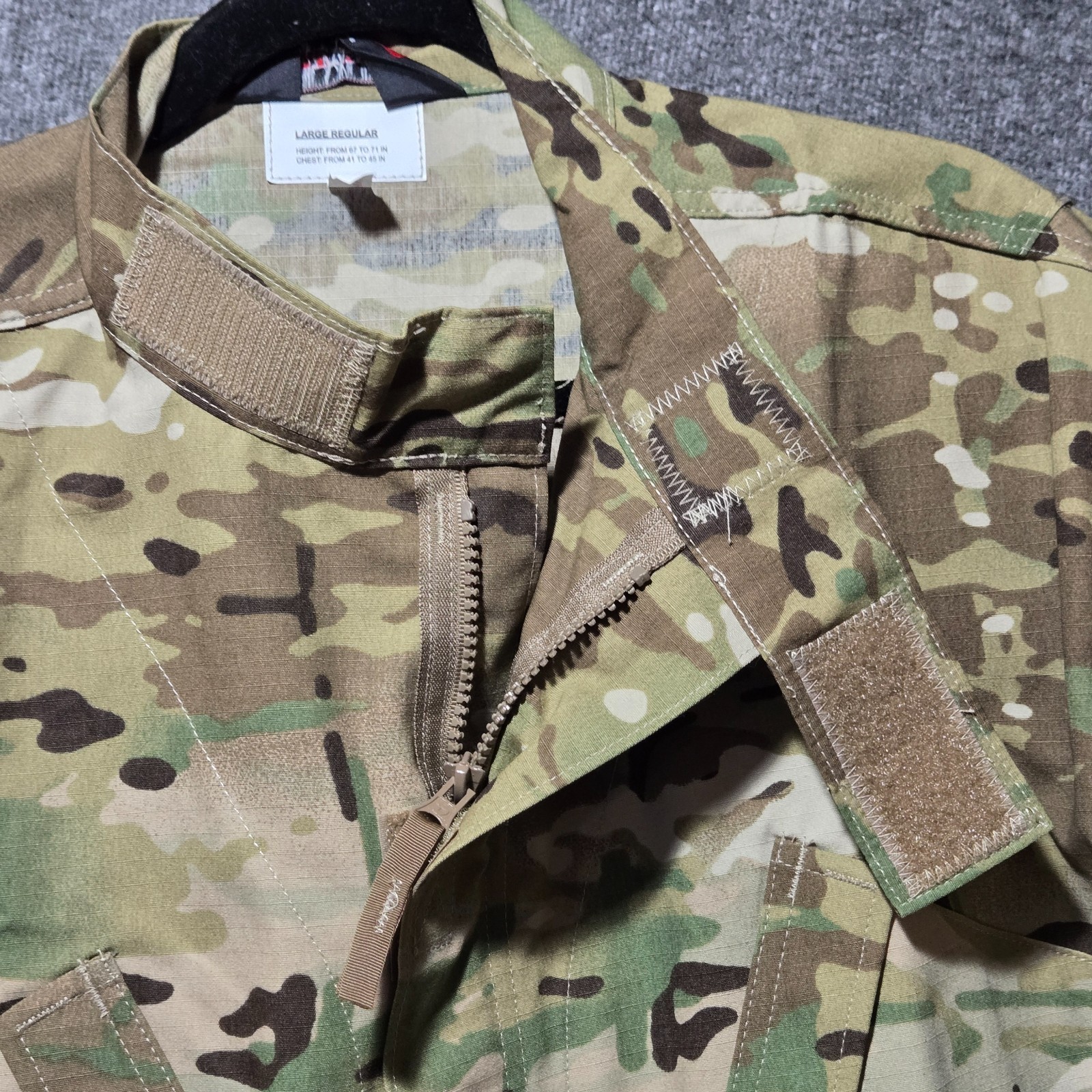 Tru-Spec Mens Multicam Camouflage Tactical Response Uniform Shirt L Regular