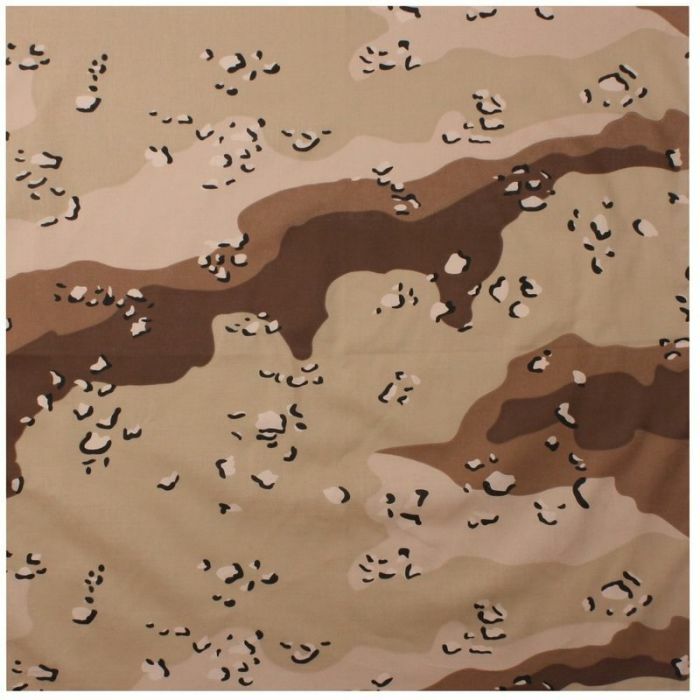 New Classic Camo Bandana – Desert Camo 22″ X 22″ Versatile Design 100% Cotton