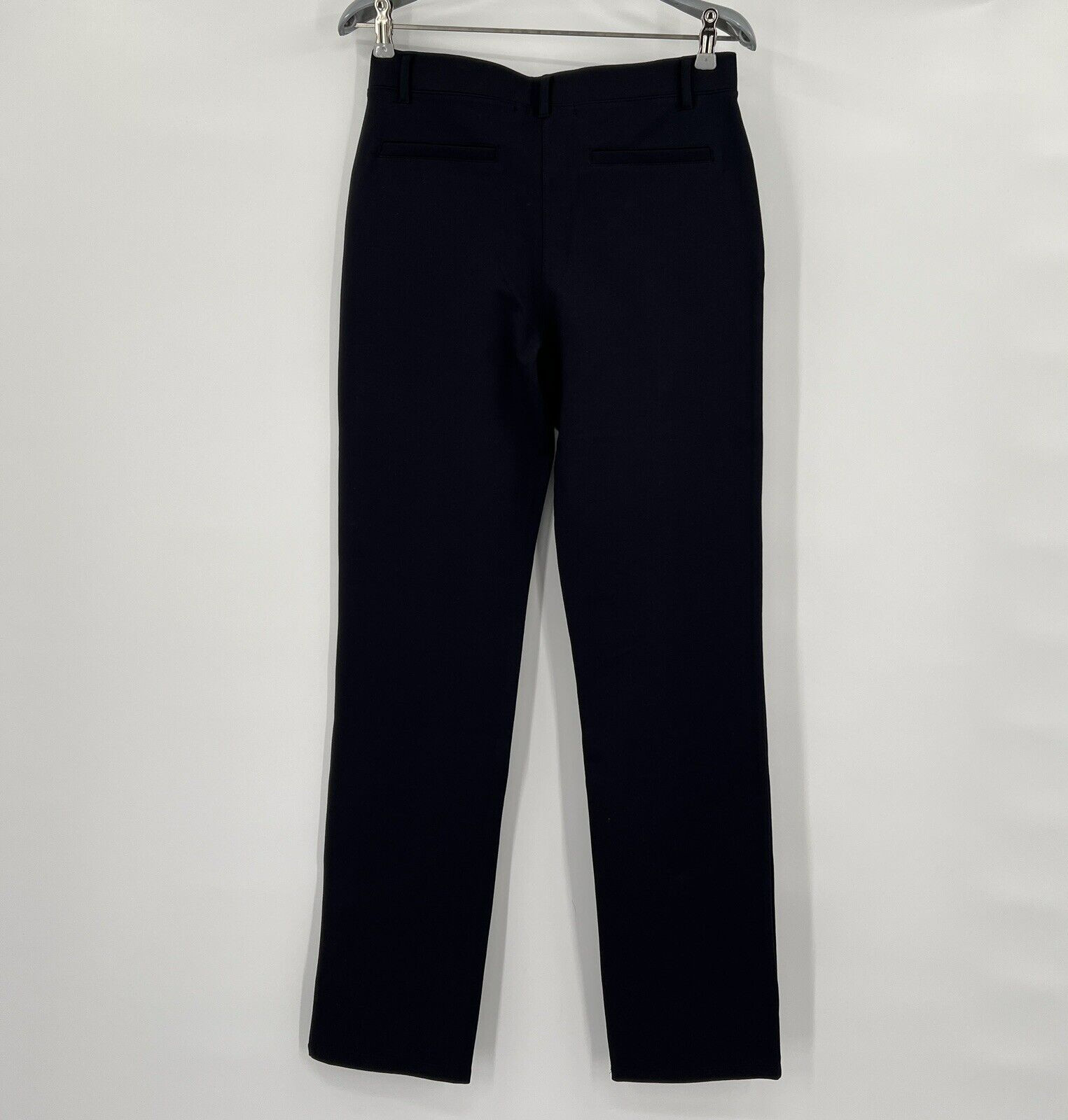 Quince Women’s Black Ultra-Stretch Ponte Pants Straight Leg M Regular 30″ Career