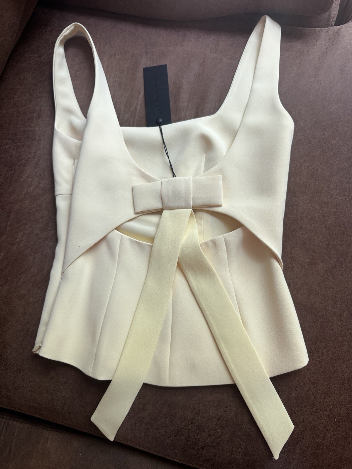 Gianna Bini Brand New Tags On Women’s Bow Top Size 0 Yellow