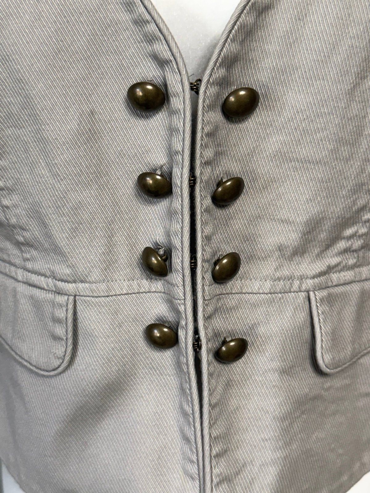 H&M Vest Colonnade Gray br Real pockets size 14