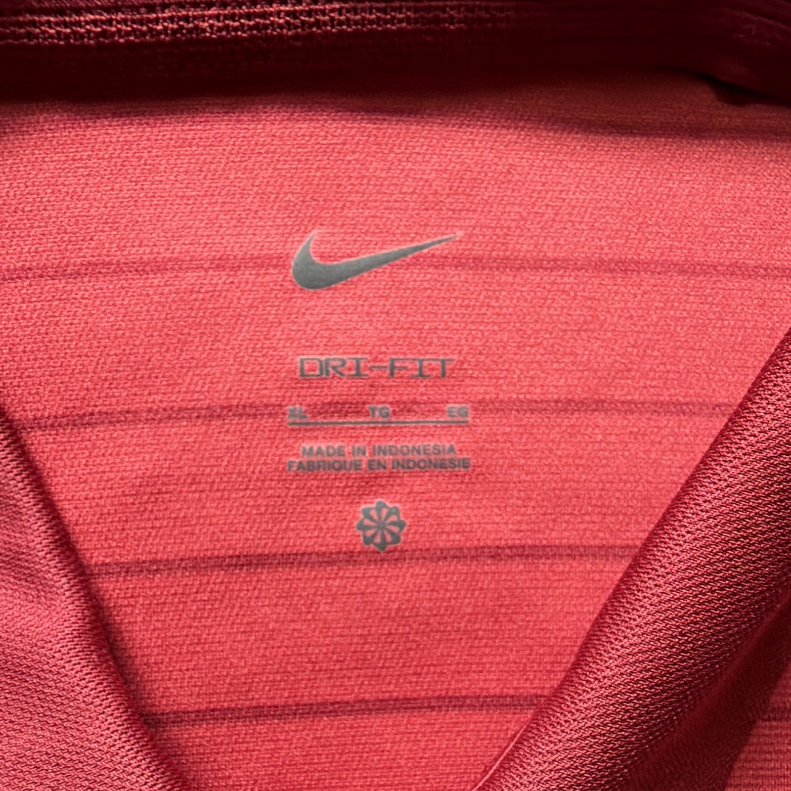 Nike Dri-FIT Washington State Cougars Red Striped Polo Shirt Men’s XL