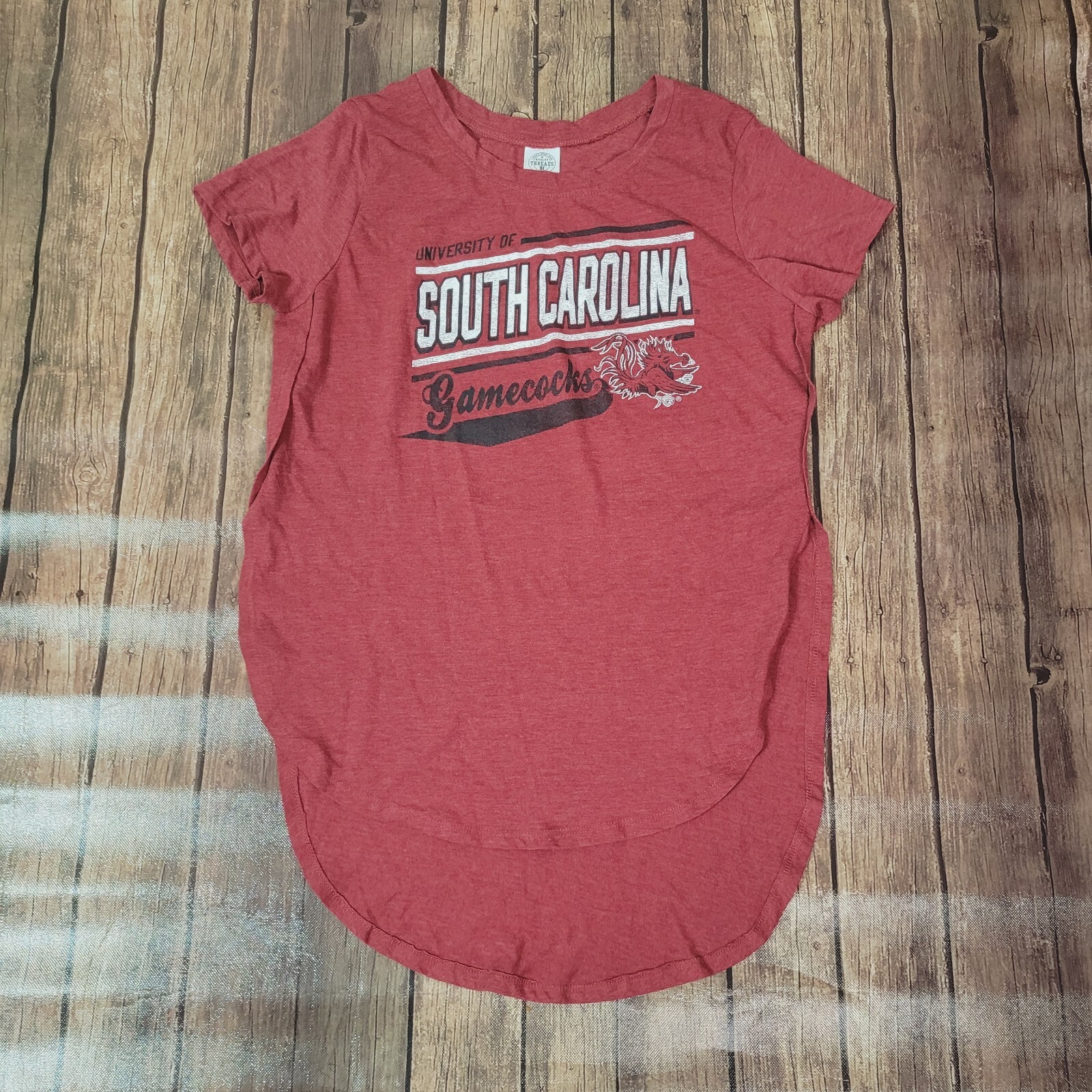 Rivalry Threads 91 Womens Shirt Red M Tshirt USC Gamecocks Short Sleeve Hi-Low