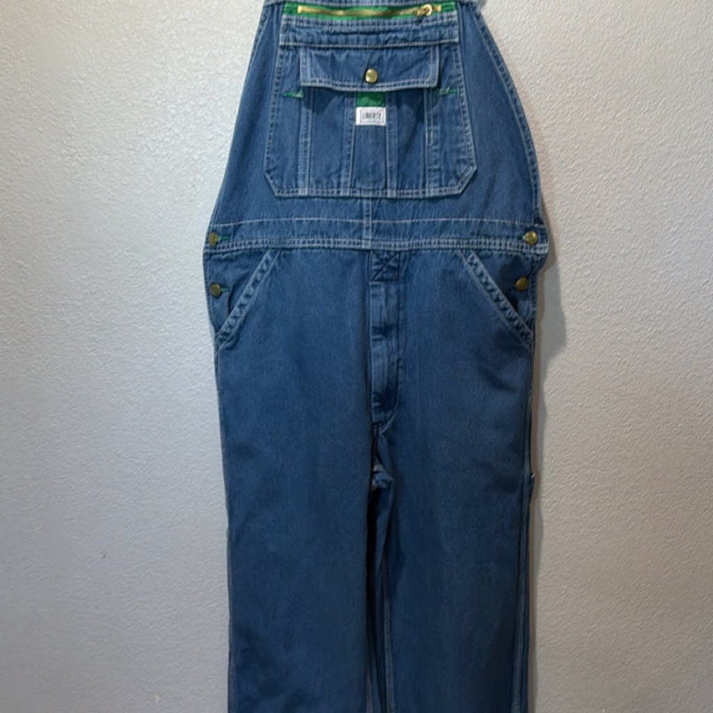 Liberty denim bib overall men 34×30 vintage