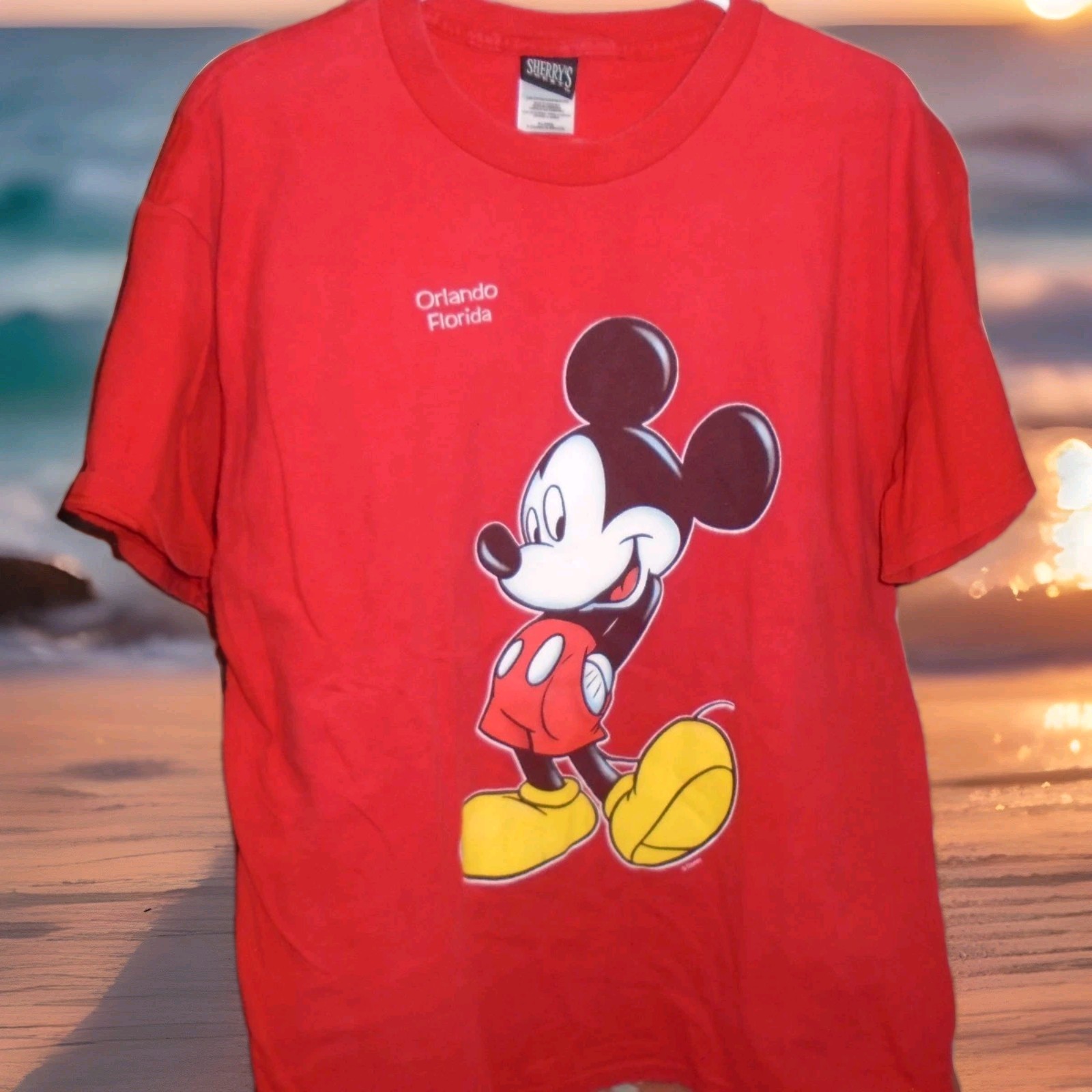 SHERRY’S BEST VINTAGE 1990S MENS MICKEY MOUSE TSHIRT HEAVYWEIGHT SIZE XL