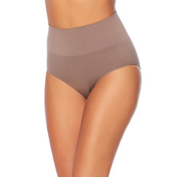 Nearly Nude Beige Smoothing Model Cotton Shapewear High-waist Brief Shaper NEW