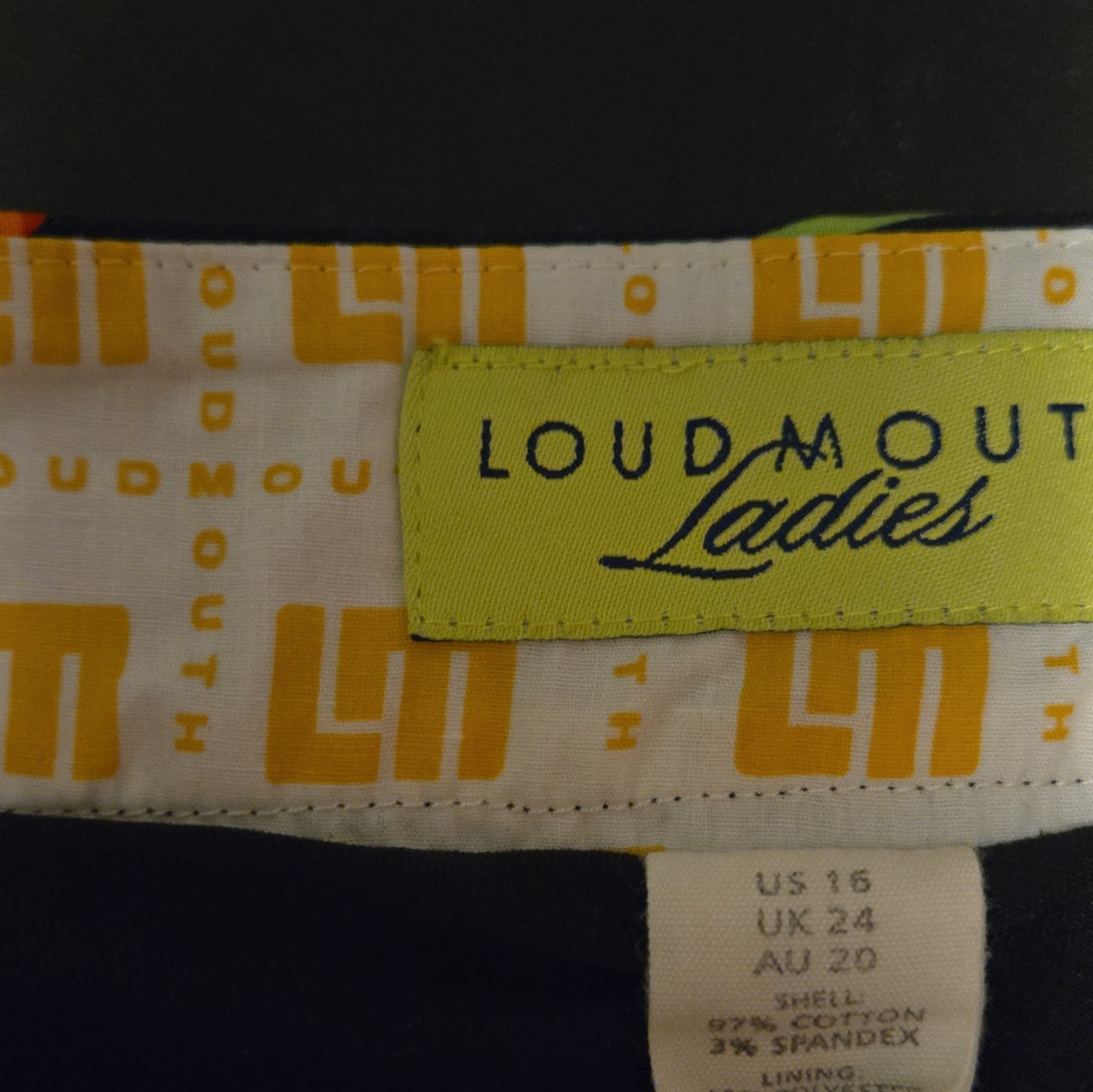Loudmouth Women’s Multicolor Paint Splatter Skort w/ Built-In Shorts Size 16