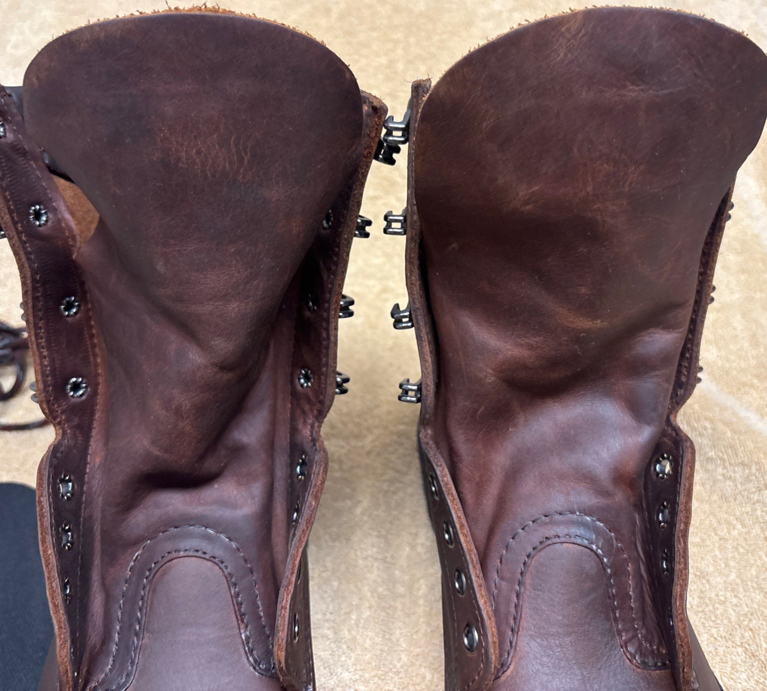 White’s Boot Men’s Hillyard Lace-Up Work Boot-Soft Toe-mens 9.5D H7865-BRN NWOB