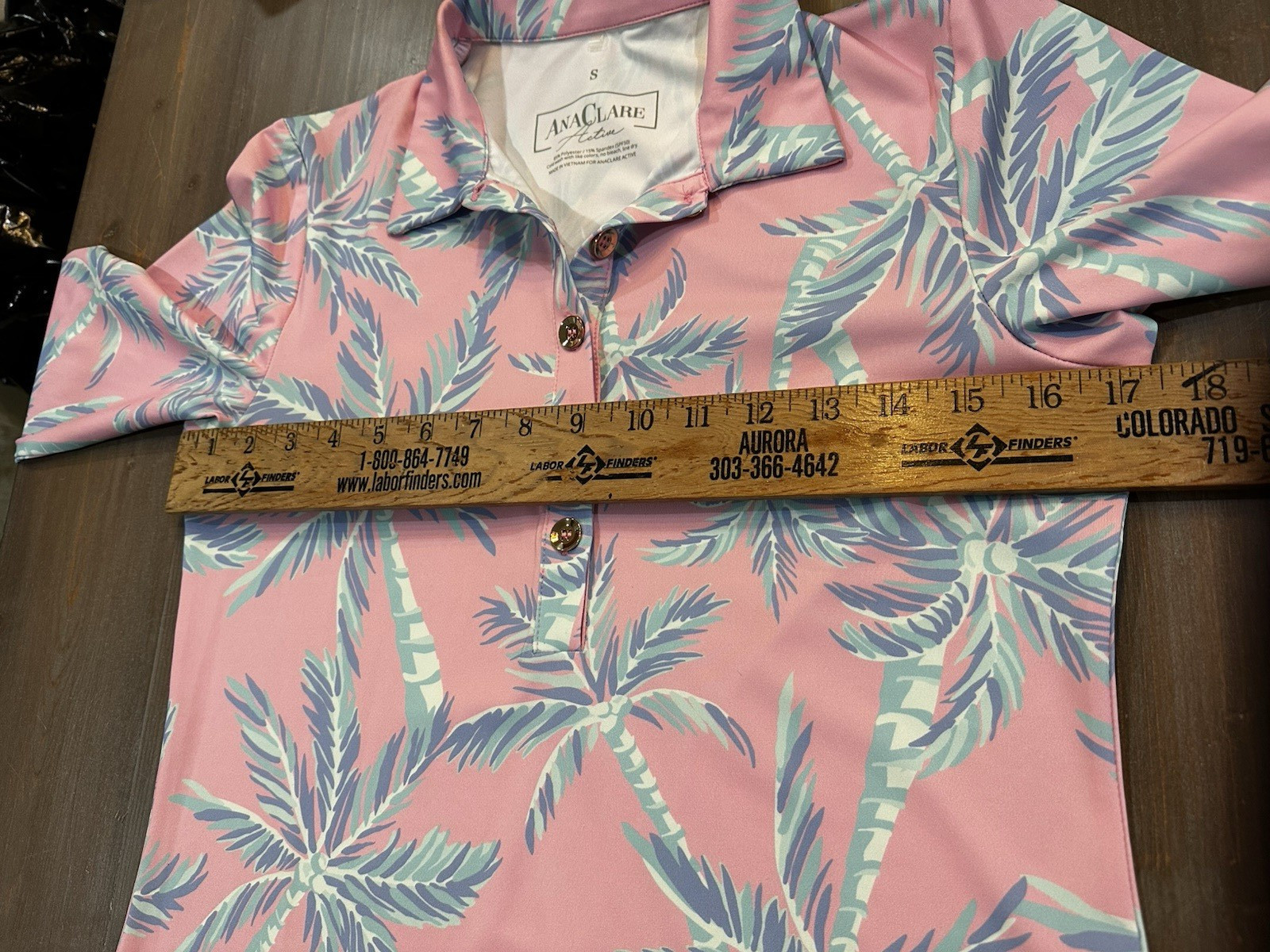 Ana Clare Active Dress Womens S Golf Walk Hike Palm Trees Golf Pickleball