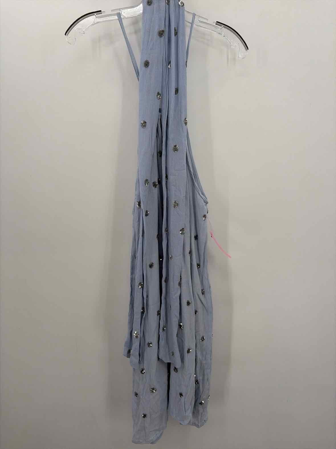 Pre-Owned Sundress Blue Size M/L Knee Length Sleeveless Dress
