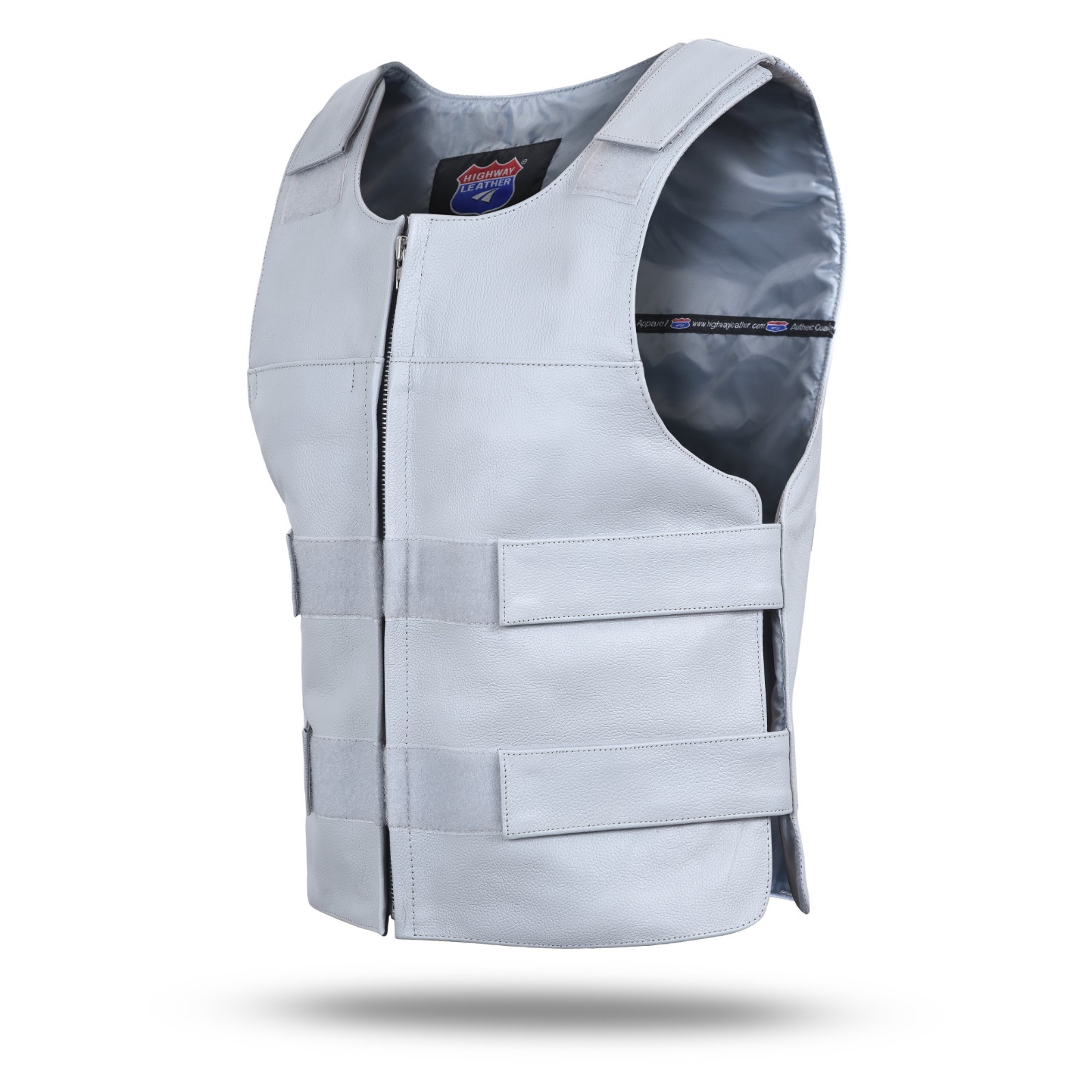 HL11643 Men Bullet Proof style Leather Motorcycle Vest-bikers Club Tactical Vest