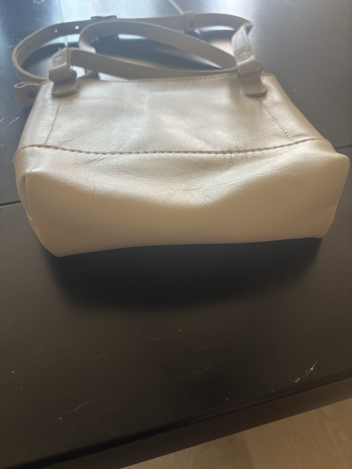 Portland Leather Festival Bag -Bone colored