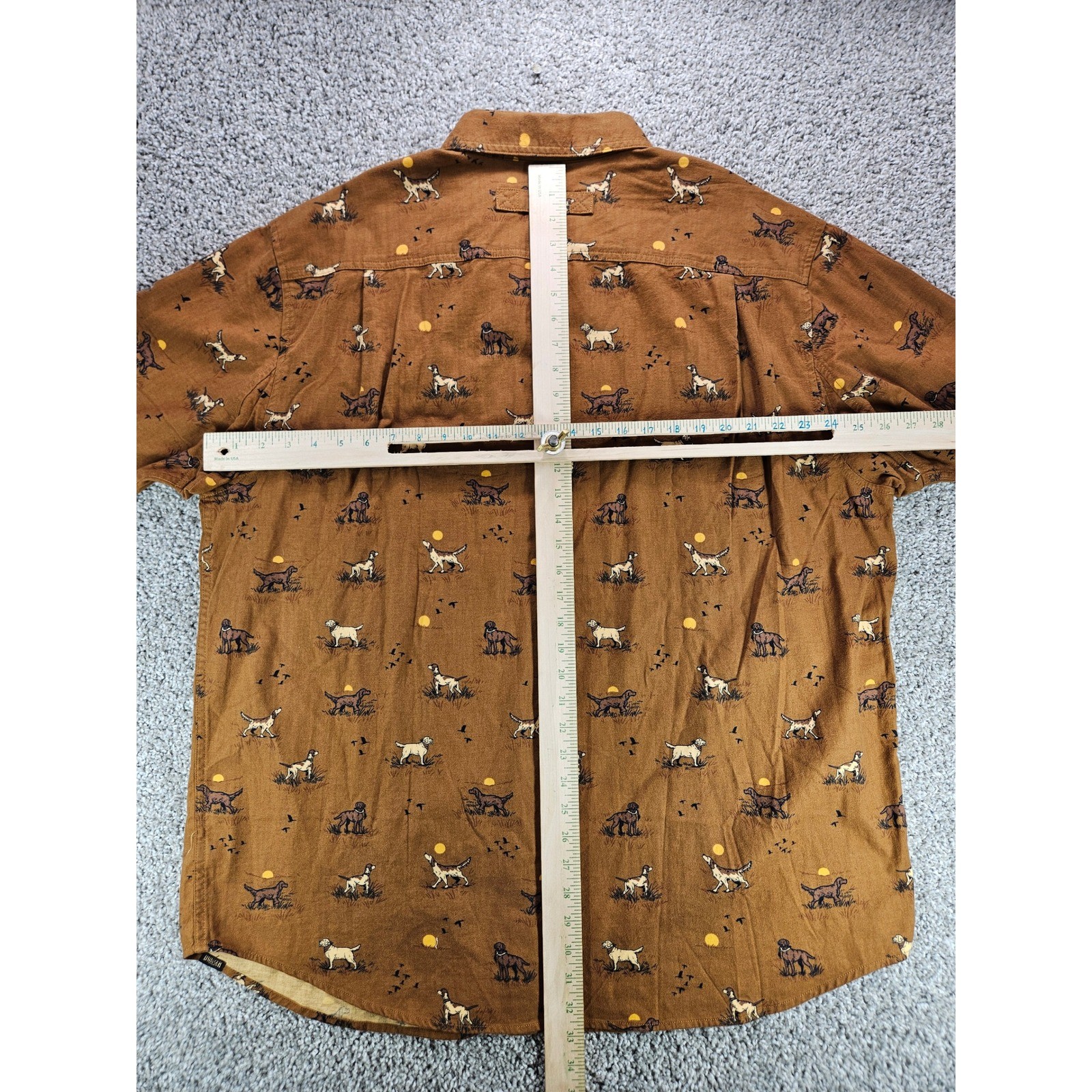 Duluth Trading NWT Free Swingin Flannel Mens XL Relaxed Fit All Over Dog Print