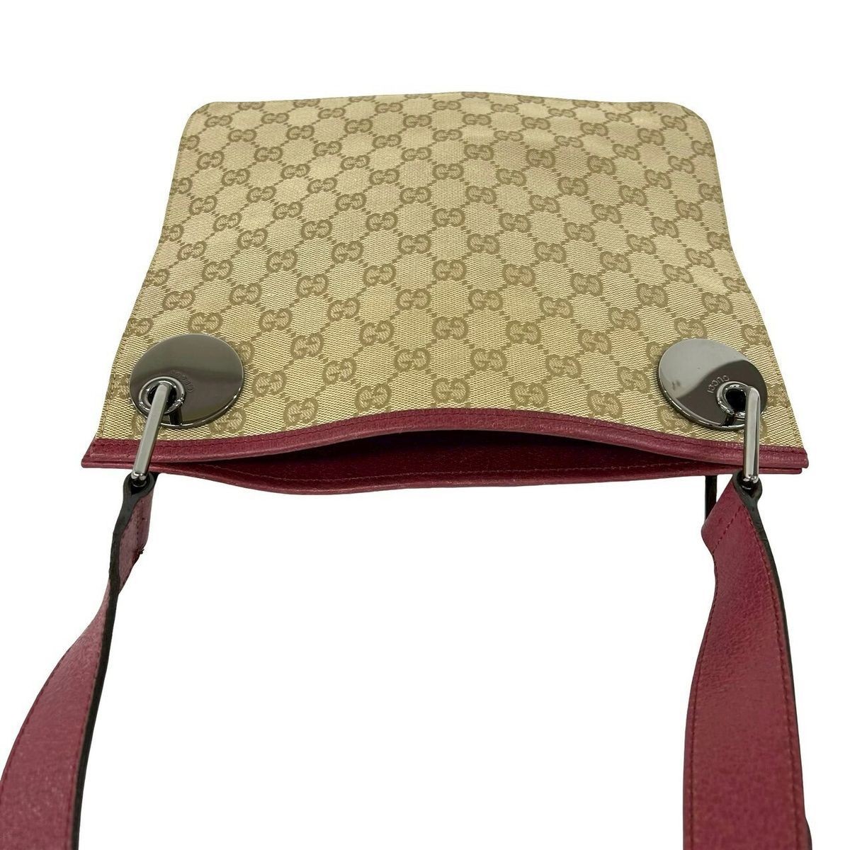Gucci GG Monogram Canvas Leather Shoulder Bag Pochette Color Unspecified Used