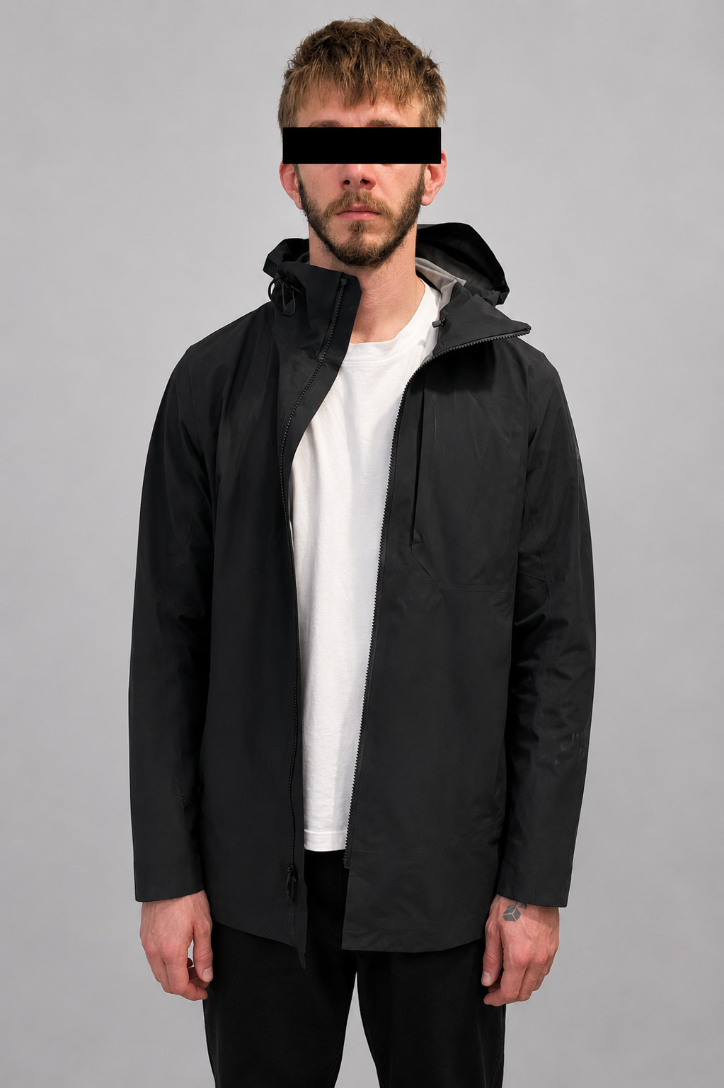 Arc’teryx Gore-Tex Shell Rain Jacket Men’s Medium Black Long Waterproof Hooded