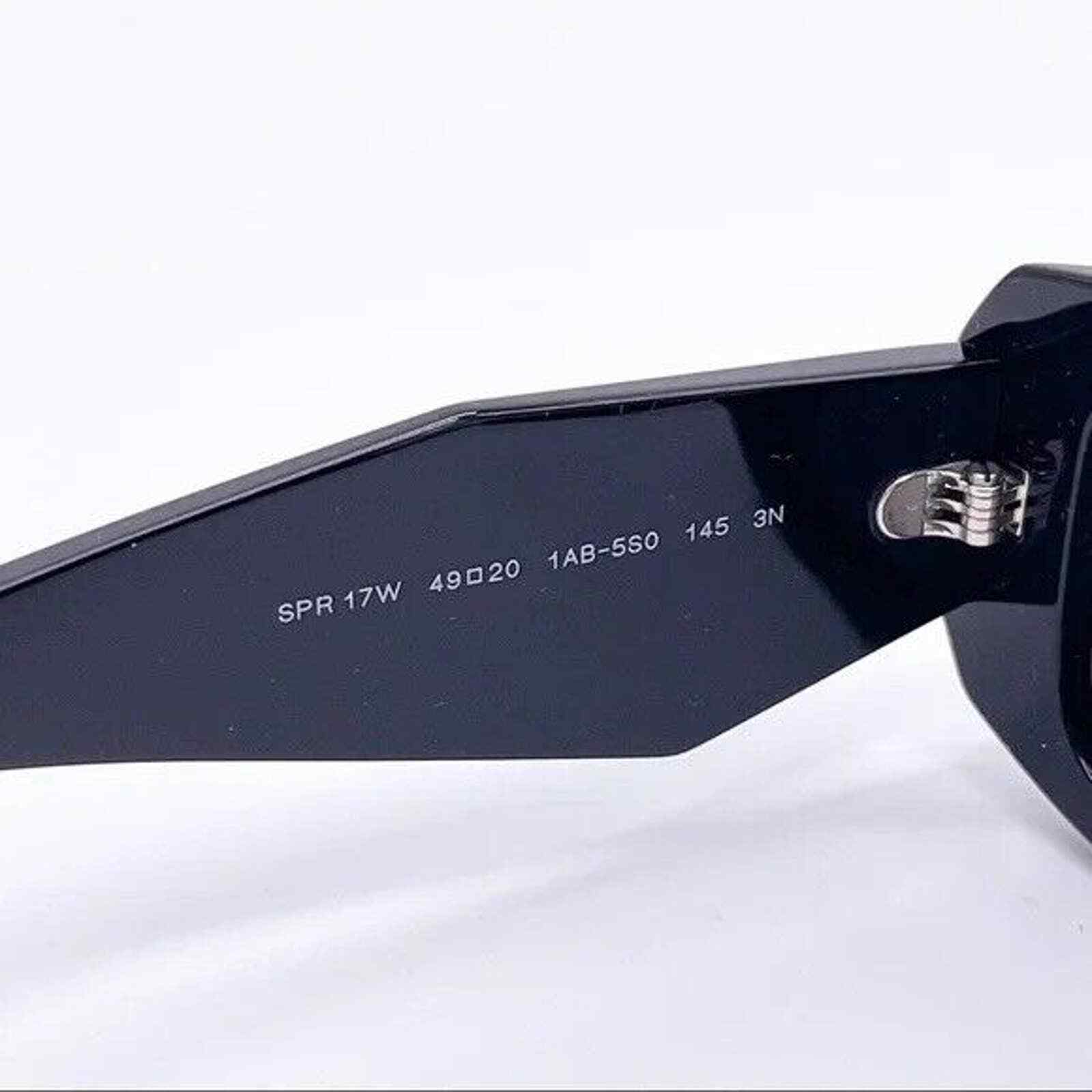 PRADA PR 17WS 1AB5SO Black Dark Grey Lens UNISEX Sunglasses AUTHENTIC NEW