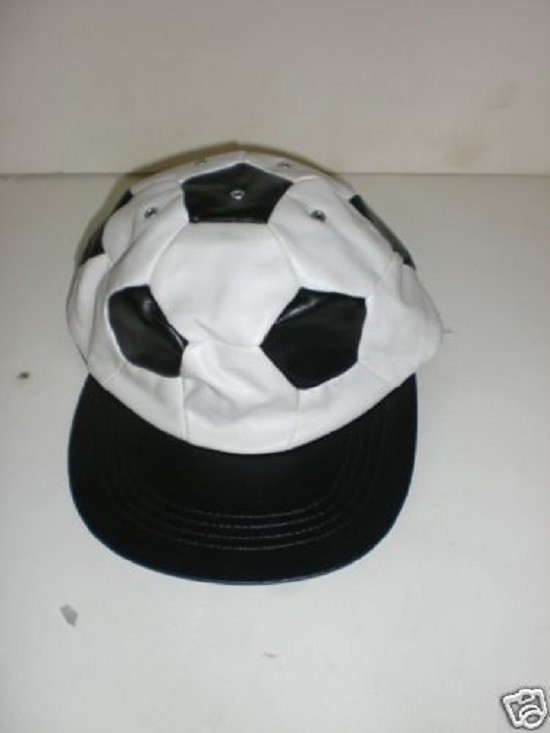 Soccer Ball Hat/ Cap “New” size adjustable strap in the back and Runs small