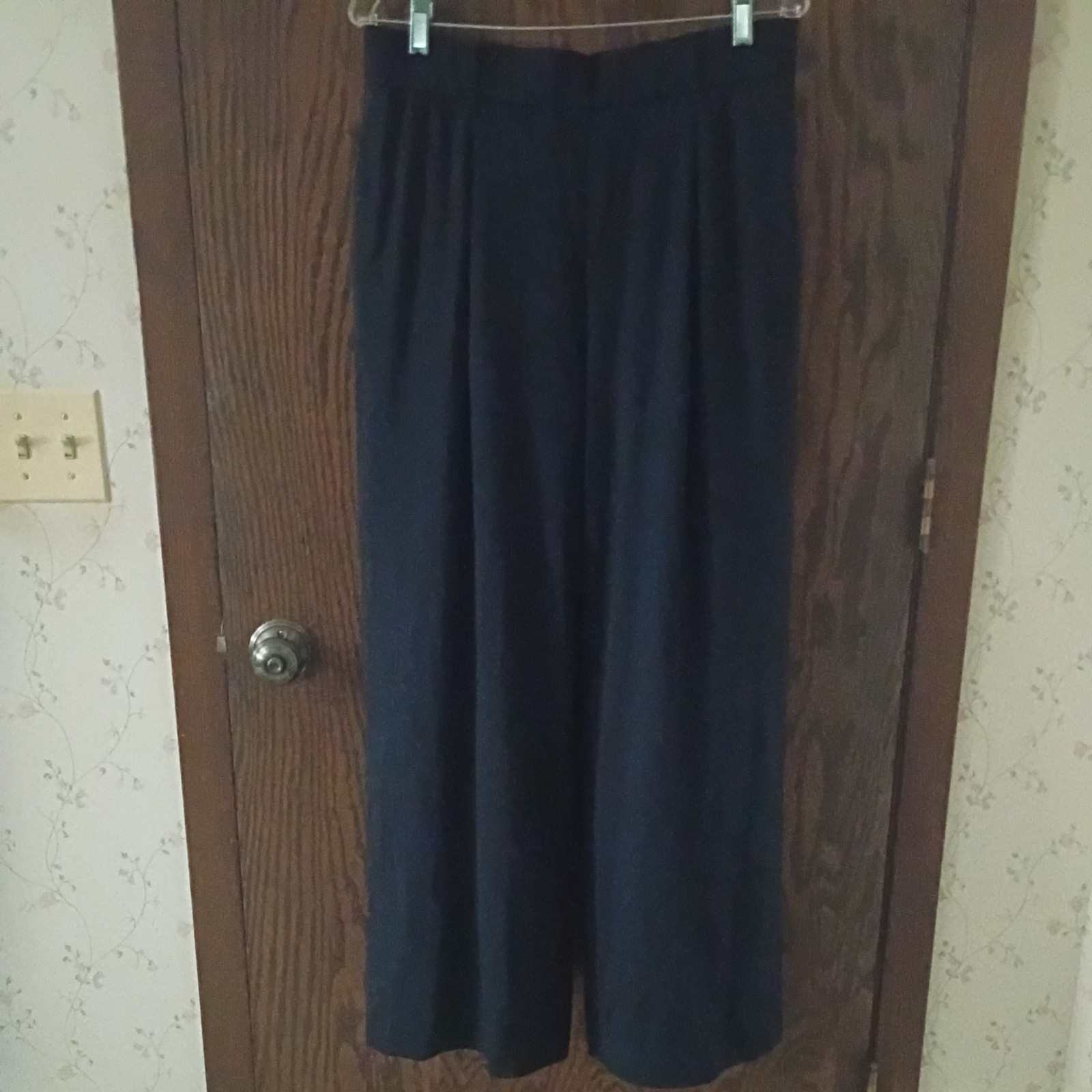 OGL Large Petite Wide Leg Pants Navy NWT