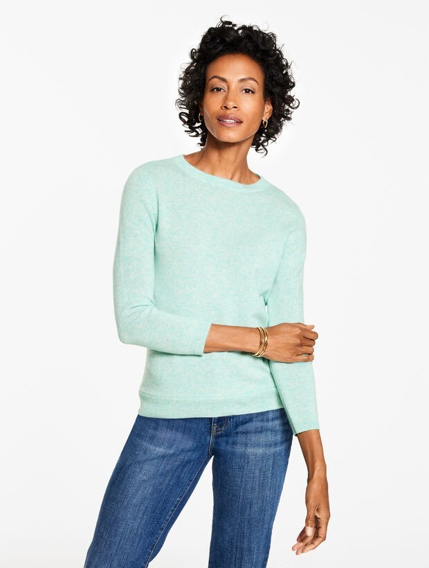 Audrey Cashmere Sweater at Talbots, NWT $199, color TEAL BLUE, have all size