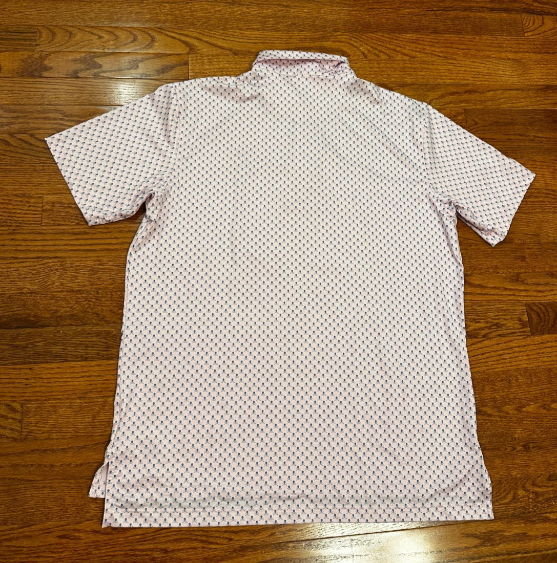 Peter Millar Summer Comfort Skullada Skull Crossbone AOP Golf Polo Shirt Fits XL