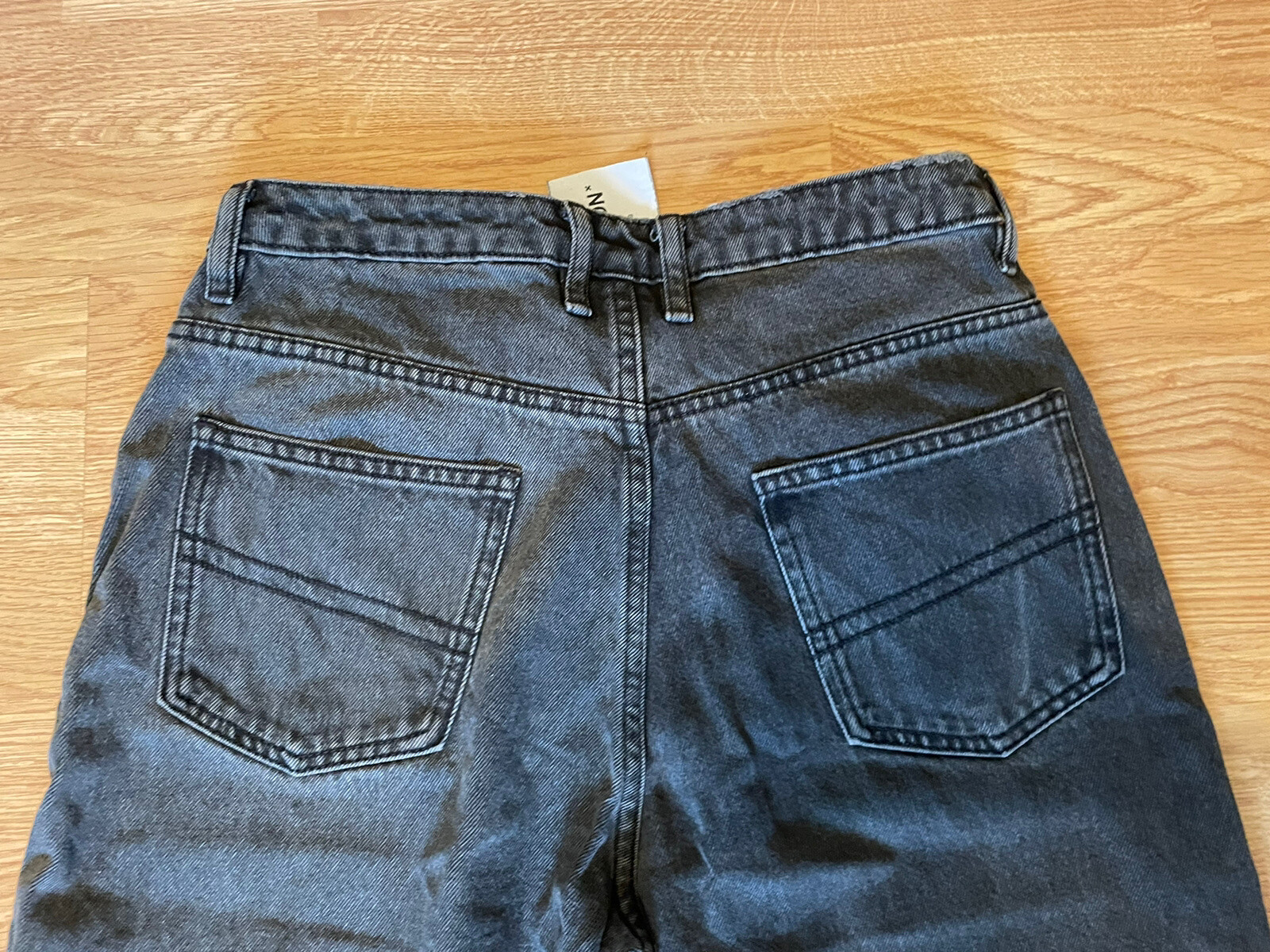 2 X COLLUSION denims 1 Blue And 1 Black – Waist 30 / Length 28 (approx Size 12)