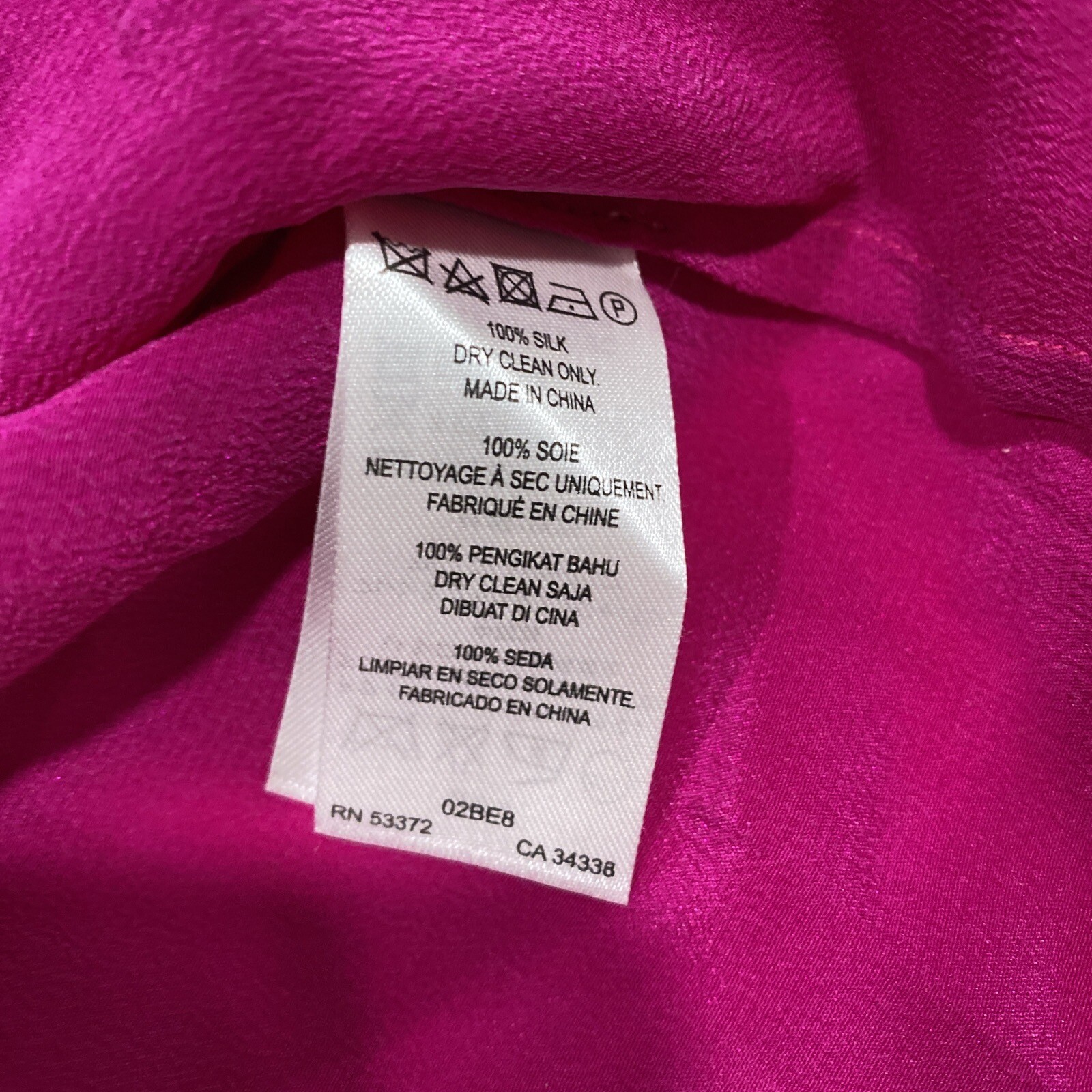 Tegan 100% Silk Dress Pink Color Size 6 $40