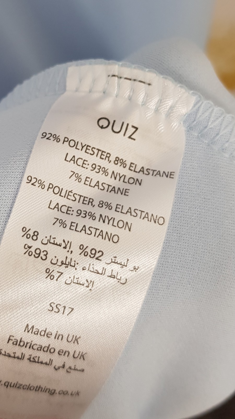 New Quiz Pale Blue Bardot Fishtail Lace Maxi Dress Size 16 RRP £69.99