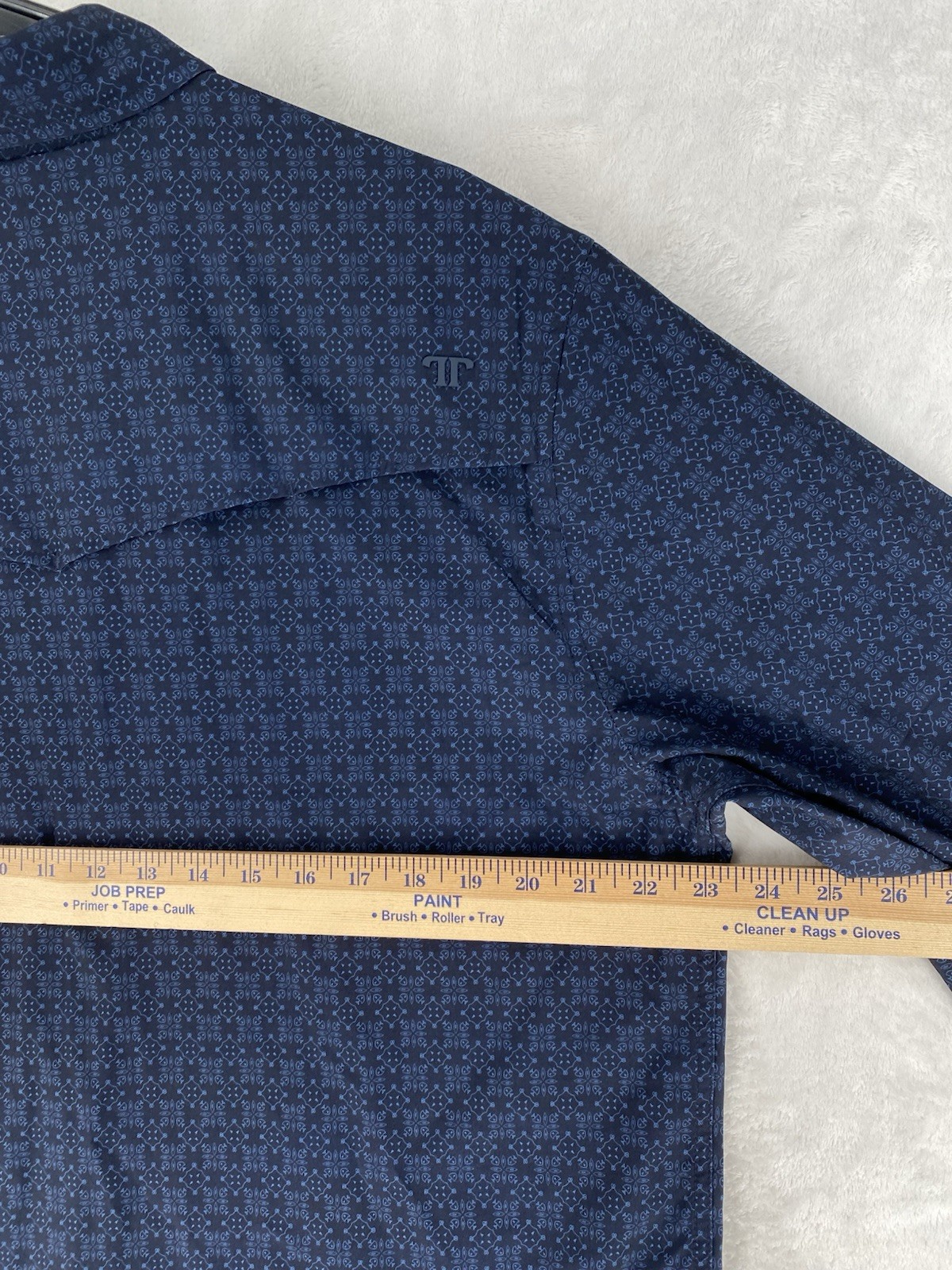 Ferrell Shirt Men’s Large Blue Collin Soft Stretch Western Snap Button NEW $70