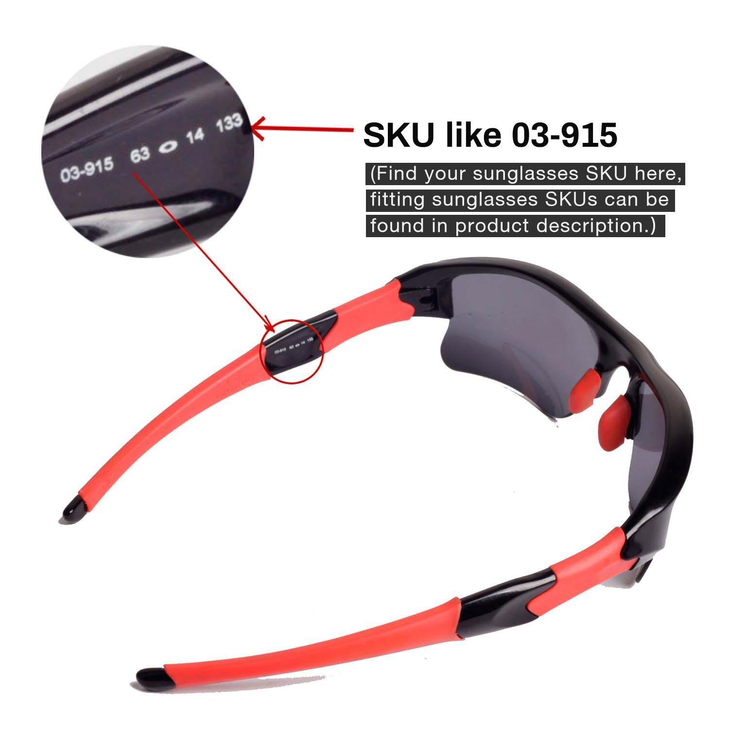 Walleva Lenses and Rubber Kit for Oakley Flak Jacket XLJ – Multiple Options
