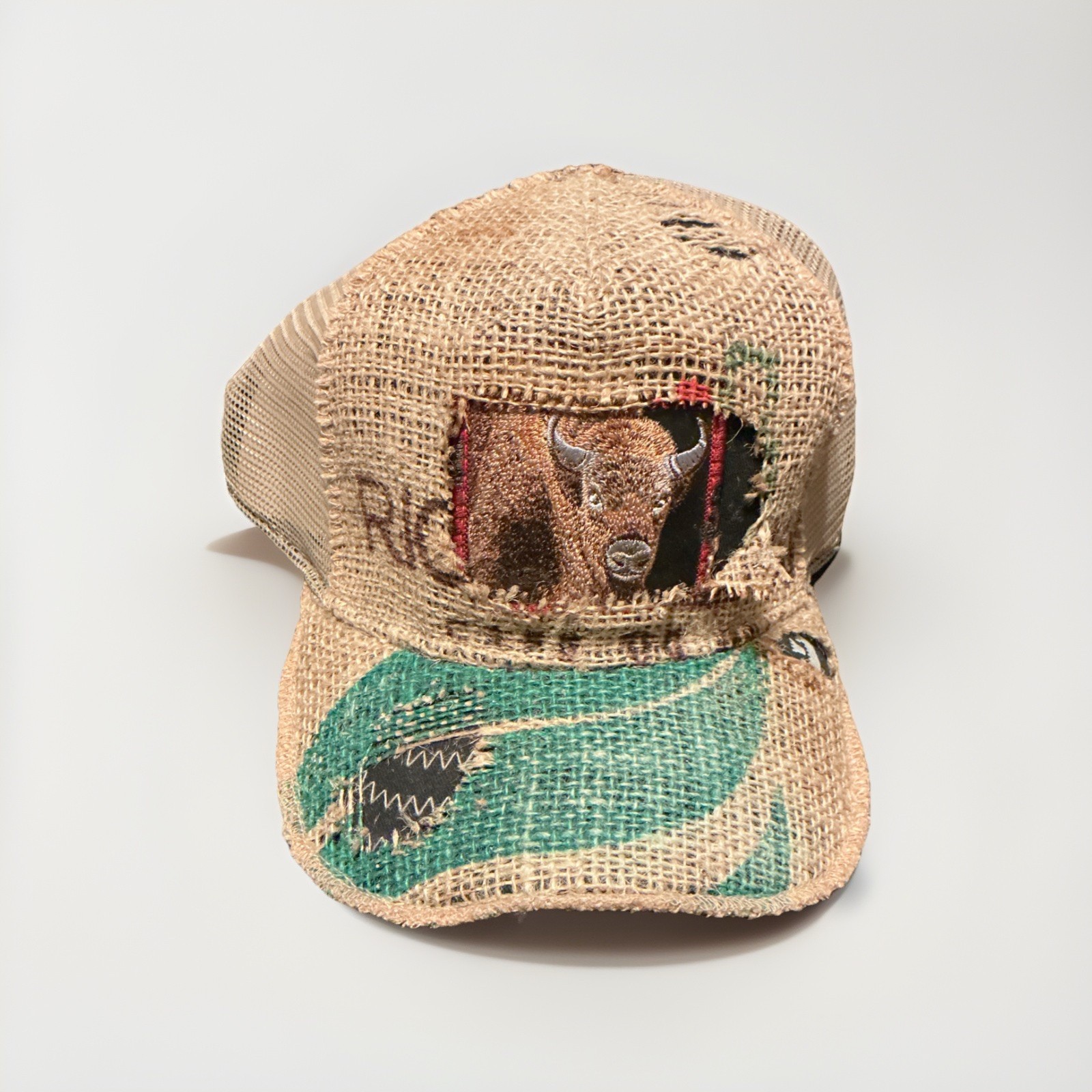 Goorin Bros The Farm Animal Trucker “Burly” Net Wt. 1724Kg Bison Coffee Sack