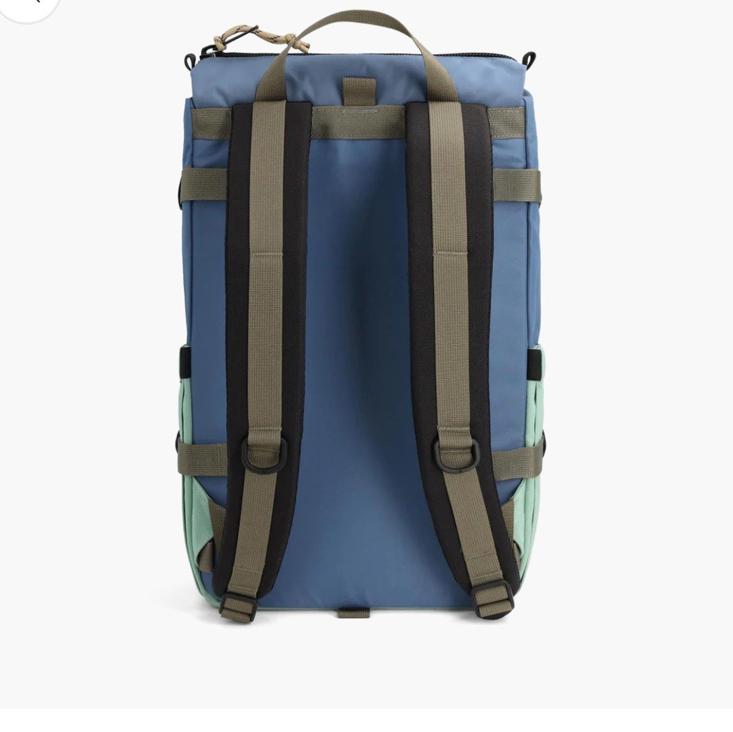 NWT Topo Designs Rover Pack Classic Backpack Stone Blue / Ash Green 20L