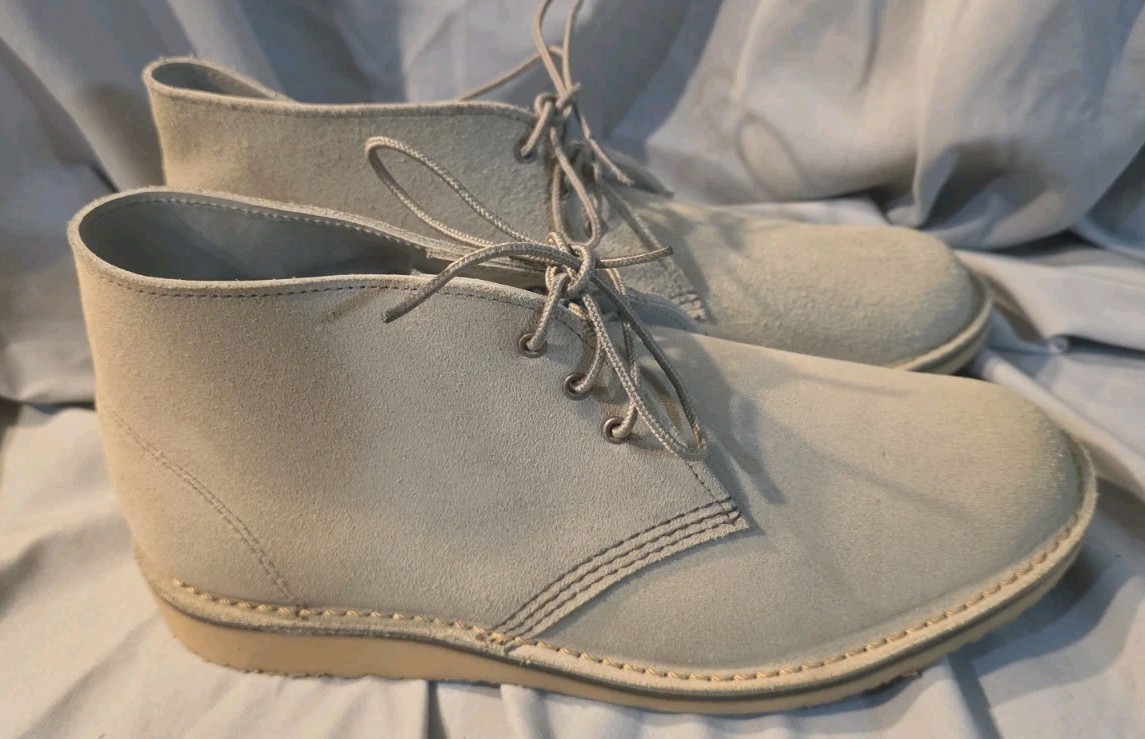 Red Wing Weekender Chukka White Sand Mohave Leather 3309 Men SZ 10 NWOB 2nds