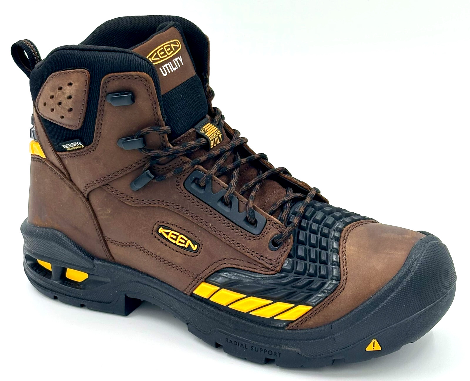 KEEN Utility USA Men’s Troy 6″ Carbon Toe Waterproof Work Boot 1025696