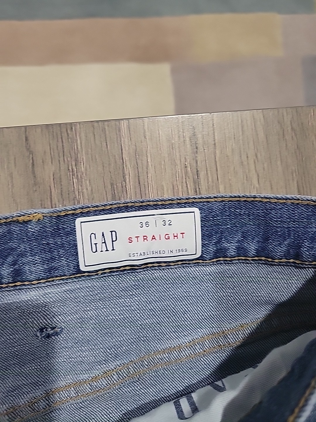 Gap Men’s Jeans. 36×32. Blue. Straight. 99% Cotton 1% Spandex.