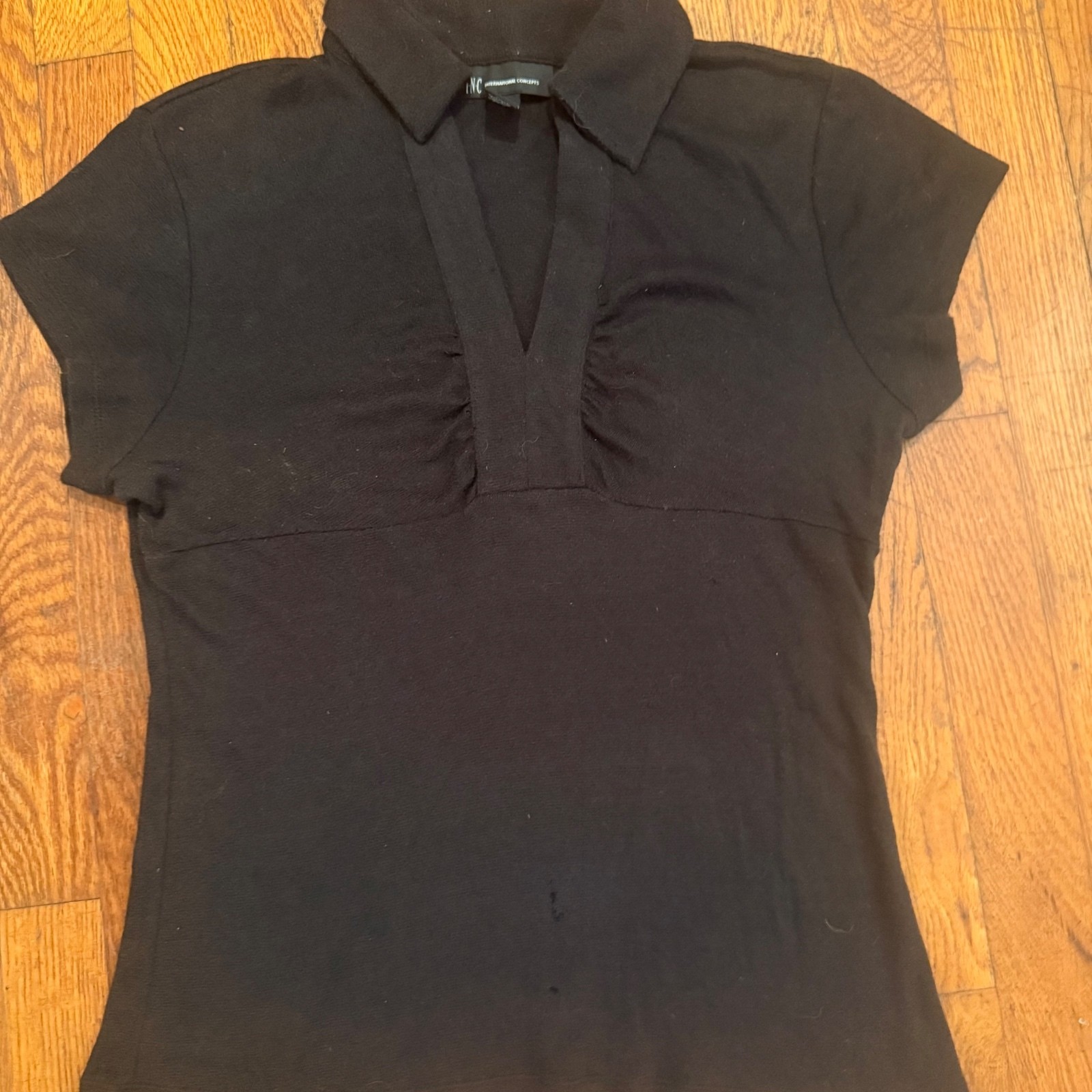 Vintage INC International Concepts Cap-Sleeved Polo