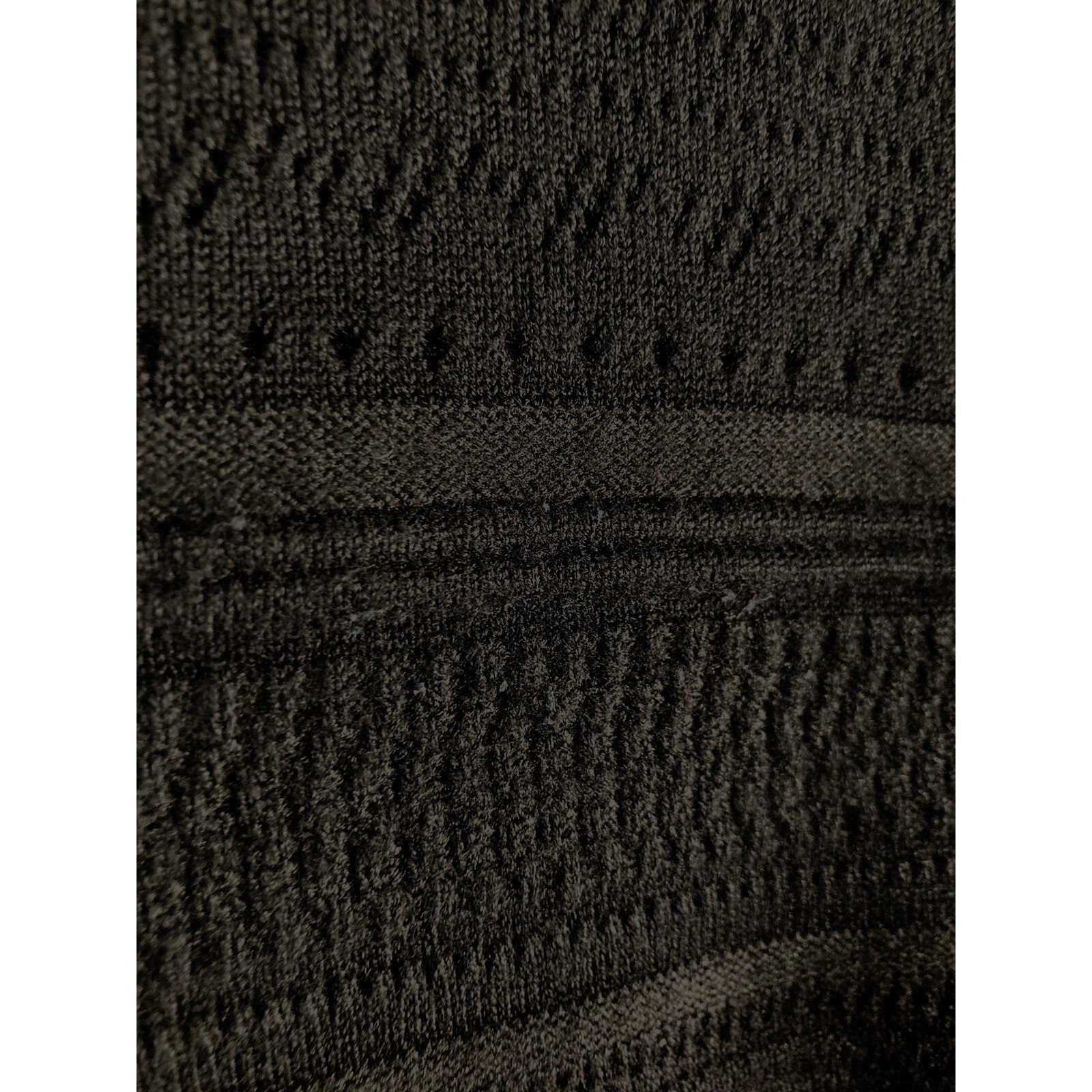 Melrose Chic Sweater Womens Large Black Pointelle Knit Button Cardigan Coquette