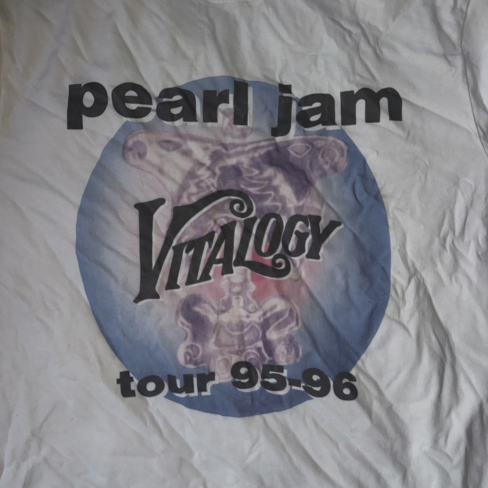 Vintage Boot Pearl Jam Yield World Tour Shirt Double Shirt Tourn95-96 Vitalogy