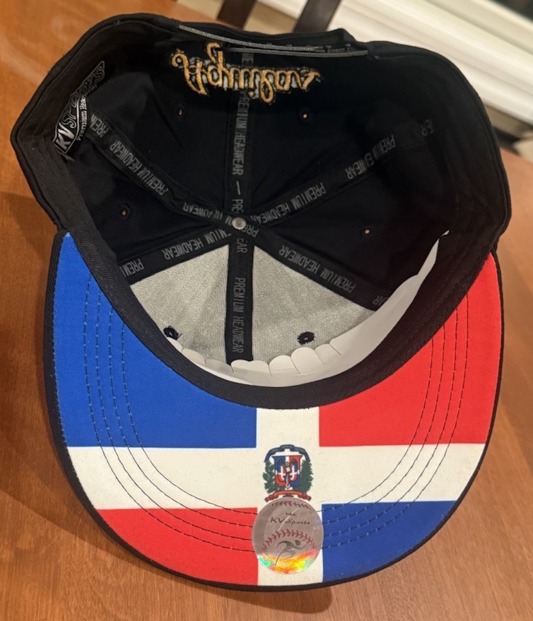 Aguilas Cibaeñas SnapBack Black Hat Cap Gorra Dominican Republic DR Flag Logo