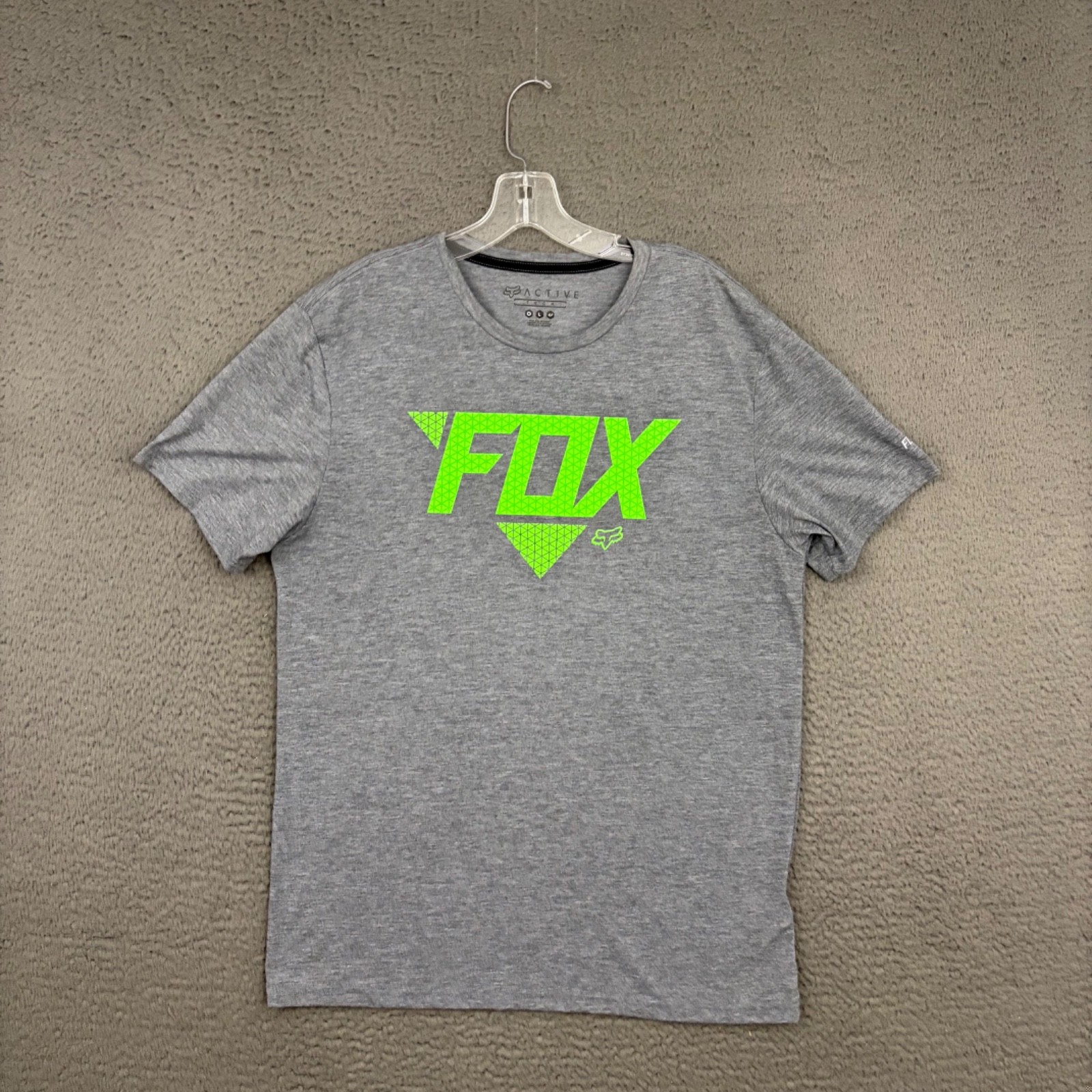 Fox Racing Active Tech T-Shirt Mens Large Green Everyday Sports Outdoor Dad