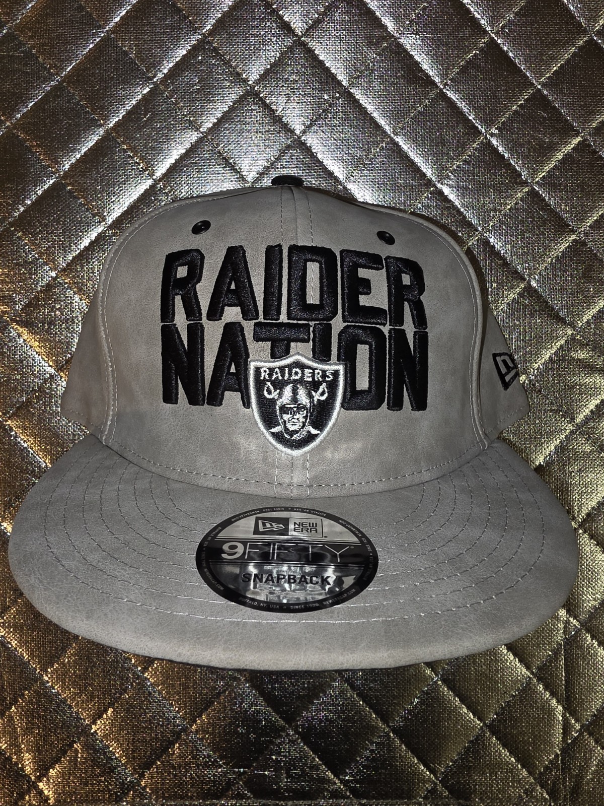 New Era Raiders Nation Suede Snapback