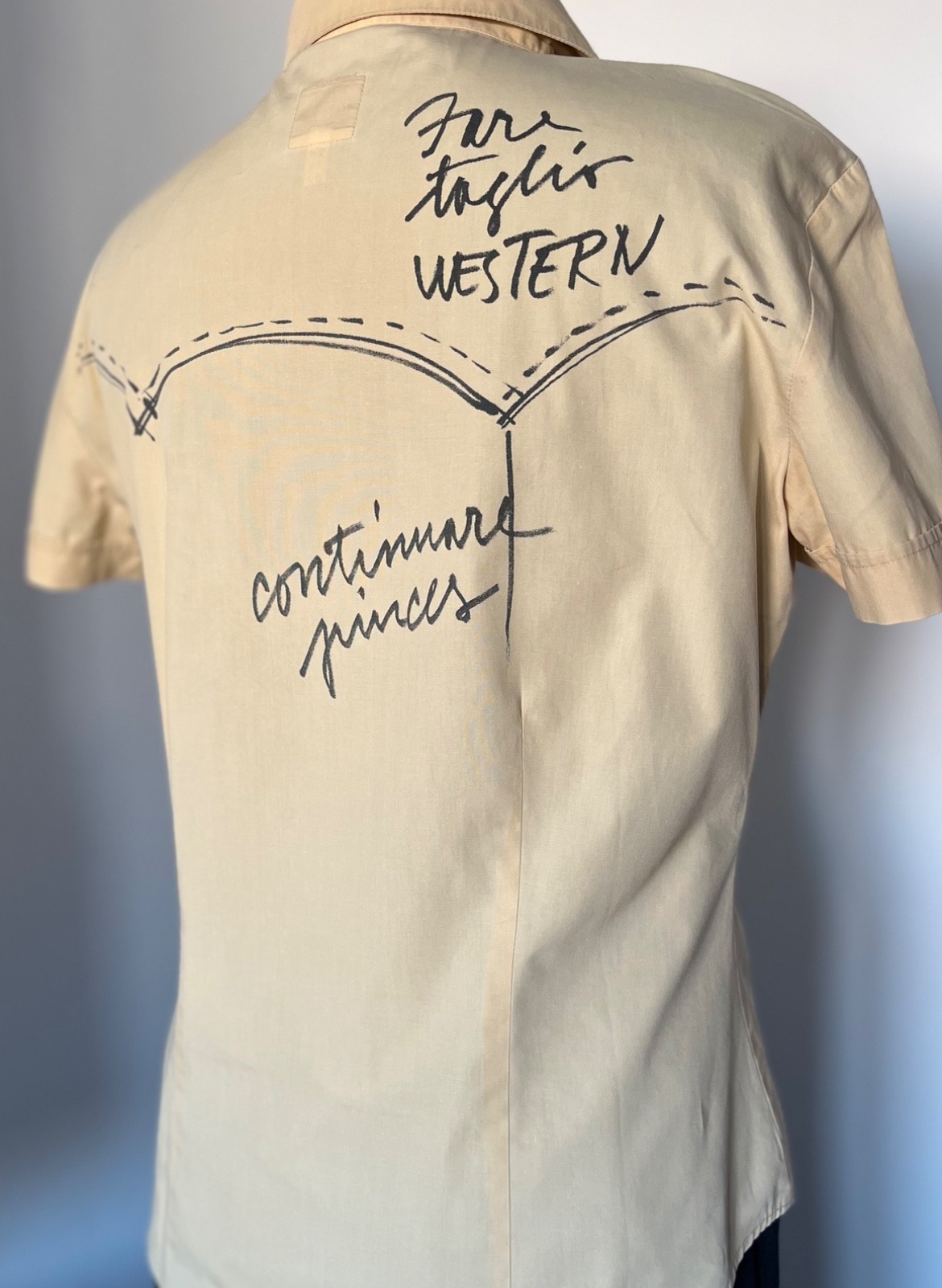 90s Moschino Jeans Scribble Print Cotton Shirt Franco Moschino Vtg Italy L | TAD