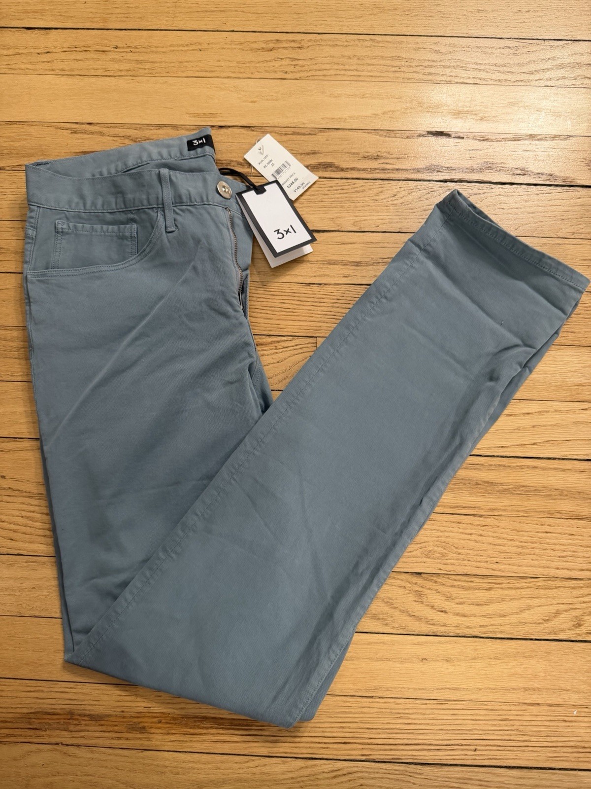 3×1 NYC Men’s Blue Slim Fit Casual Pants NEW NWT Size 32 x 34 Retail $245