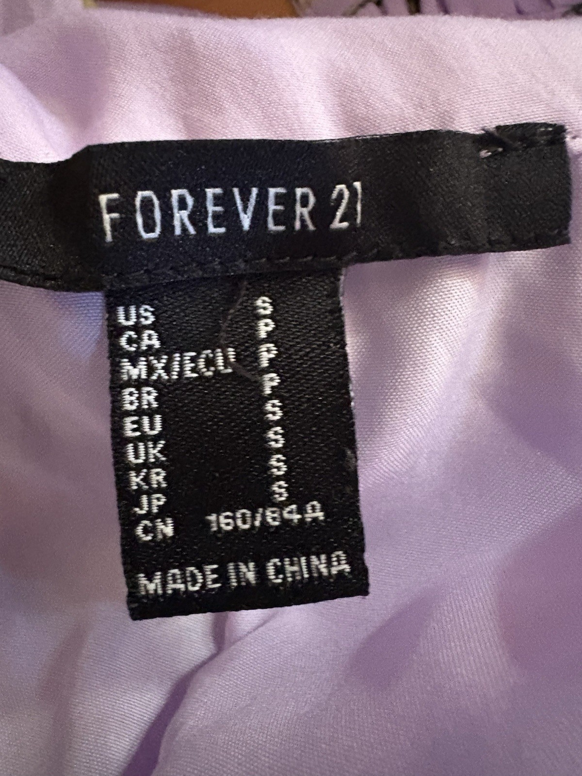 Forever 21 Purple Floral Chiffon Sundress V-Neck Bow Strappy Mini Women’s S
