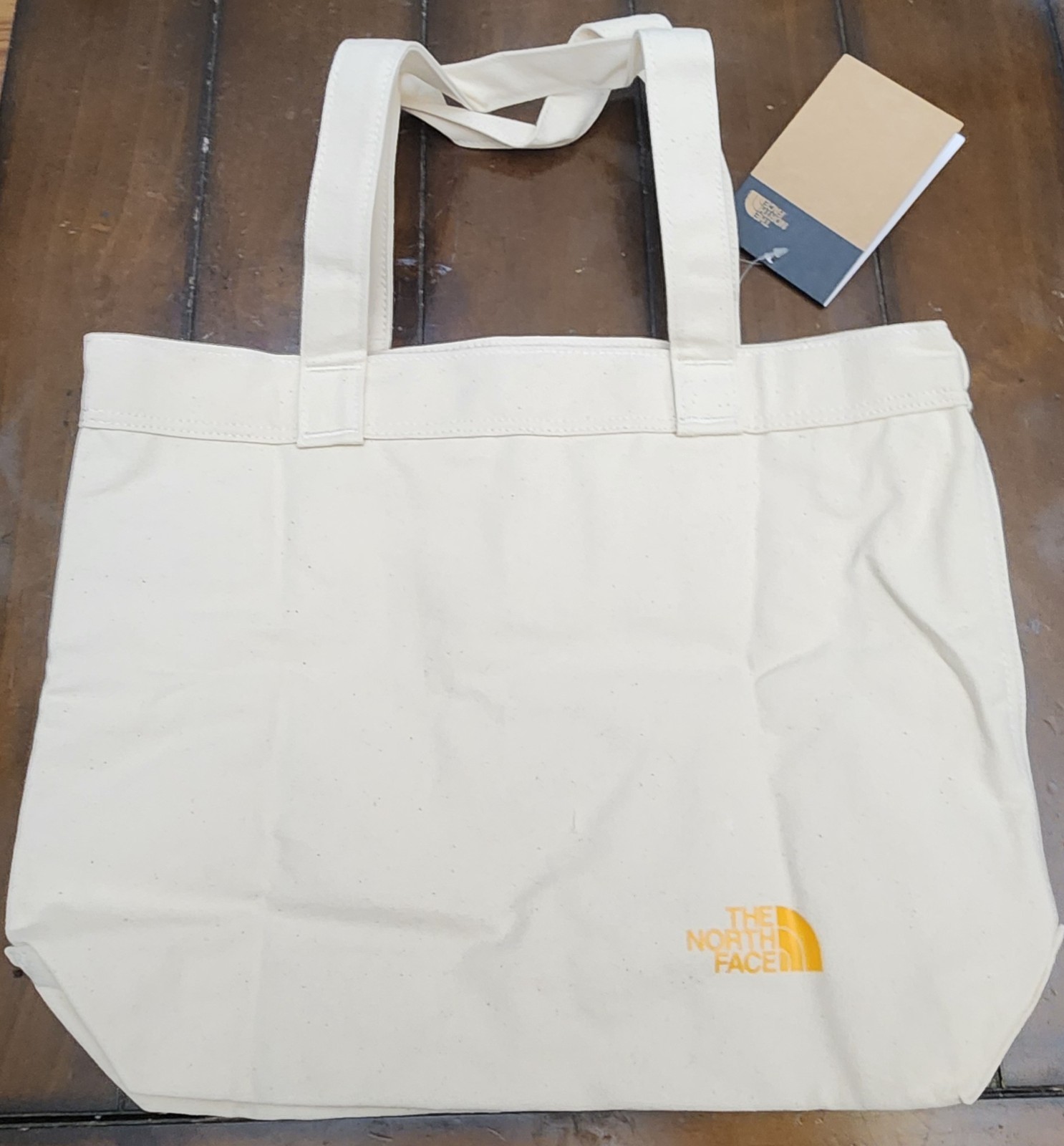 The North Face Cotton Tote Bag- Never Stop Exploring Natural Cotton Shopper